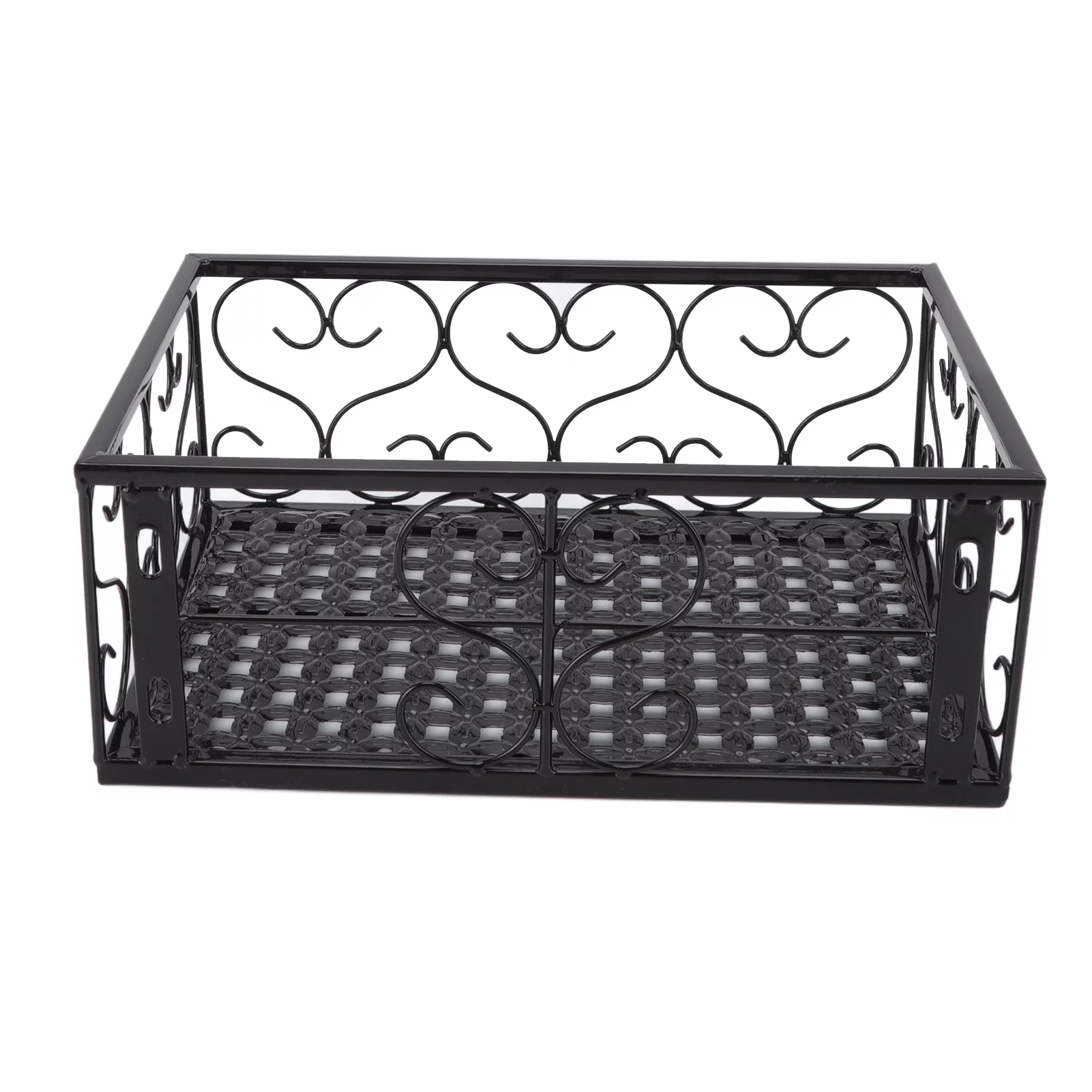 ZPSHYD Balcony Flower Pot Rack Flower Pot Stand for Balcony, Thickened Iron Decorative Patio Railing Shelf with Retainers for ill, 2.5cm/1in Railing Compatible
