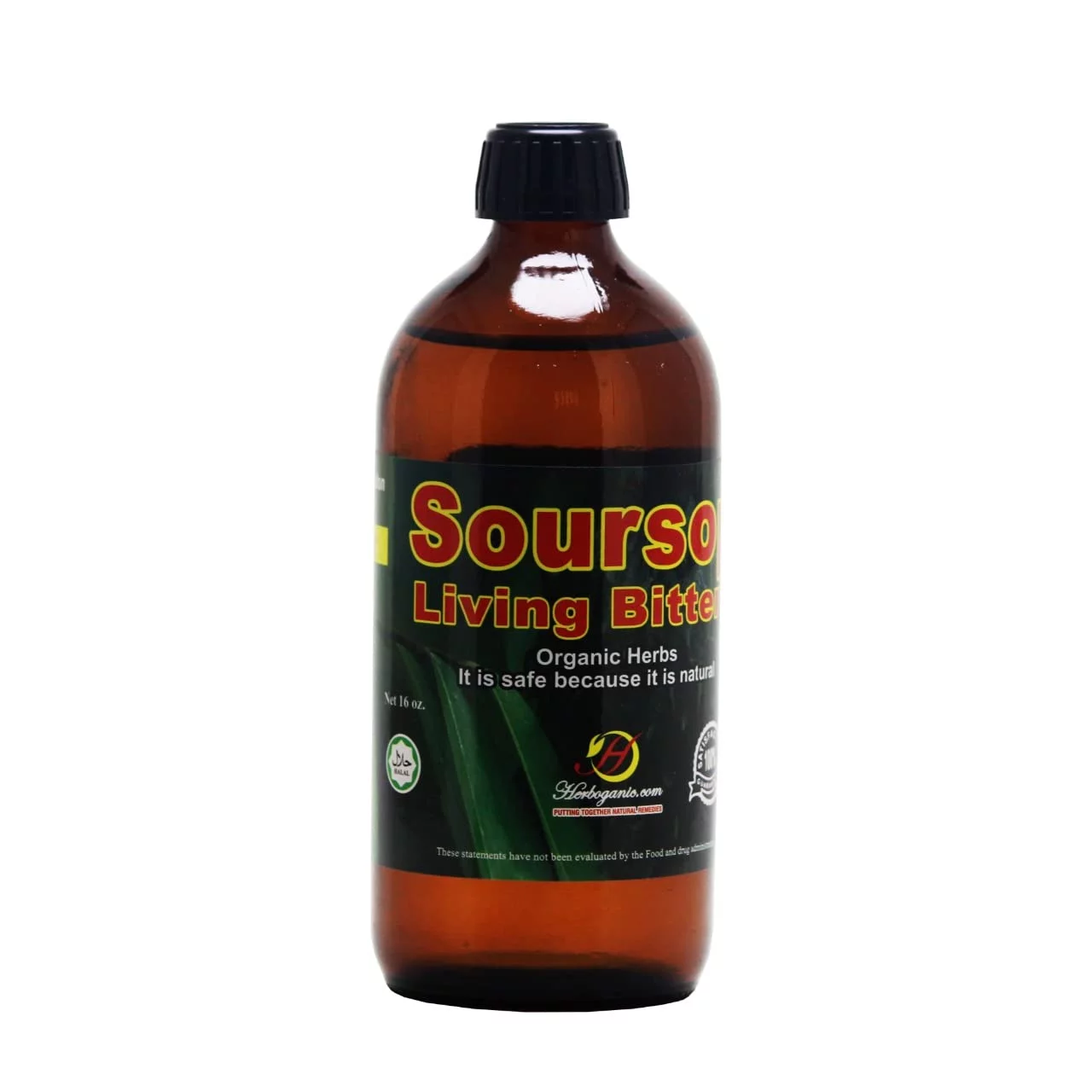 Herboganic Soursop Living Bitters - Natural 16 Ounces