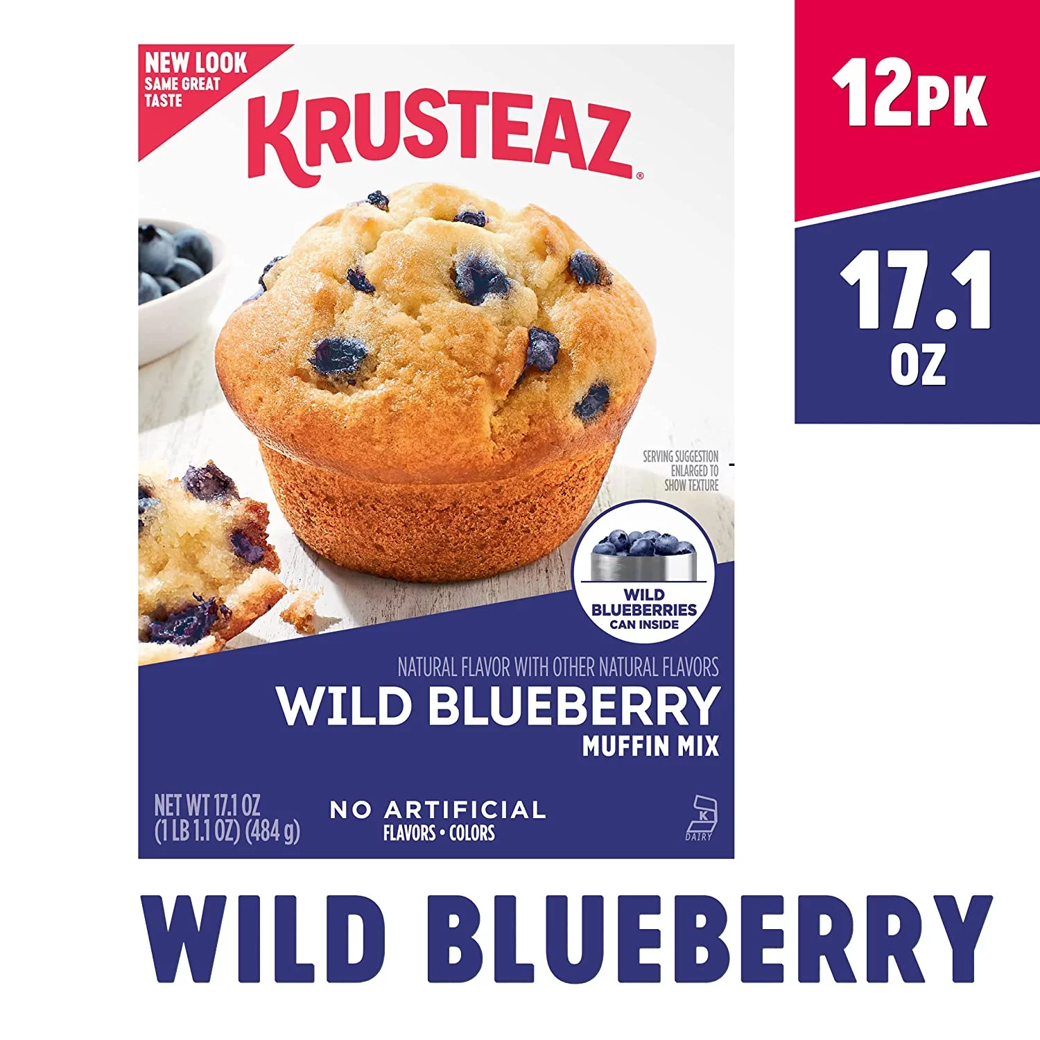 Wild Blueberry Mix, 17.1 OZ (Pack Of 12)
