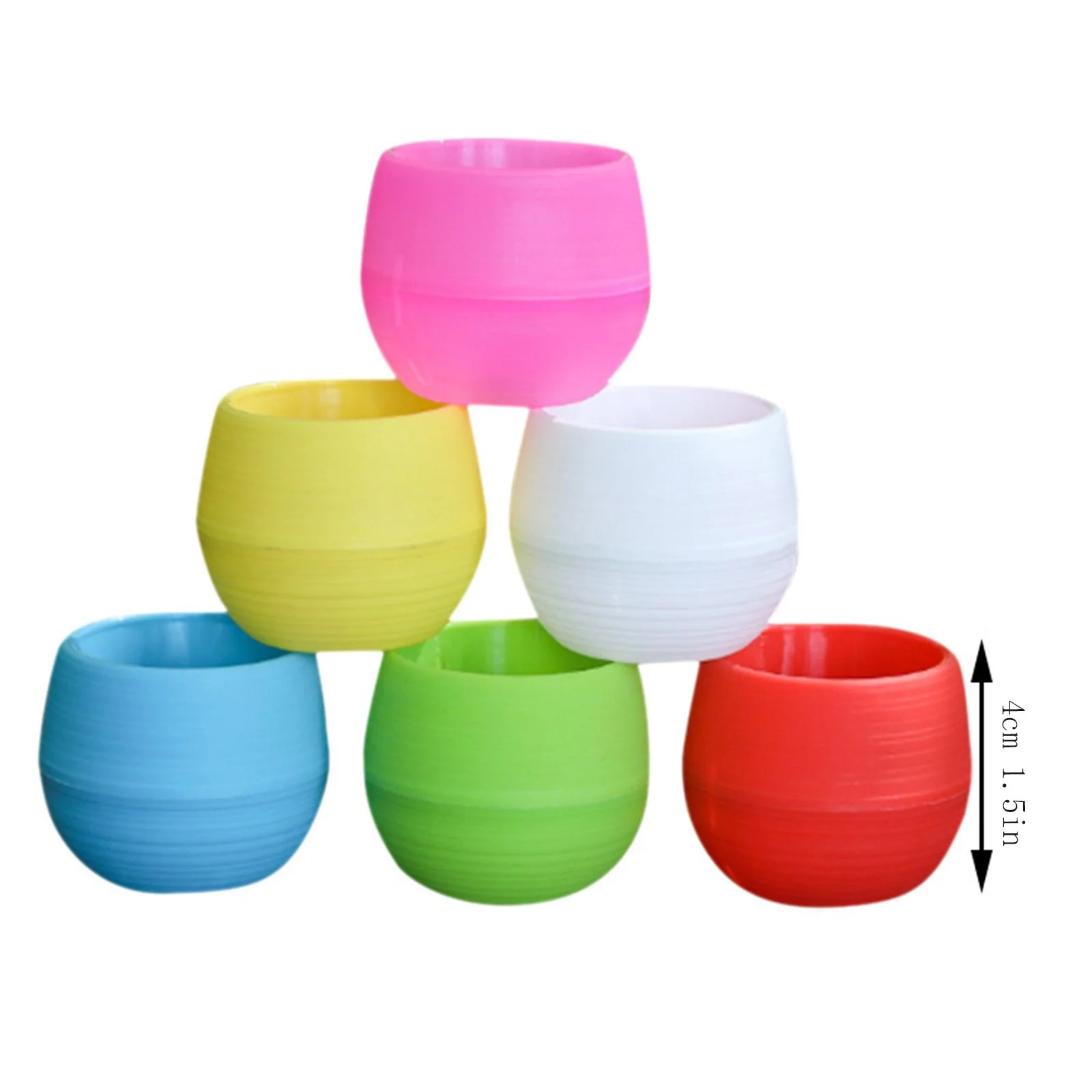 Bnnlsa Flower Pots Meat Small Flower Pot Stone Flower Pot Rainbow Pot Thickened