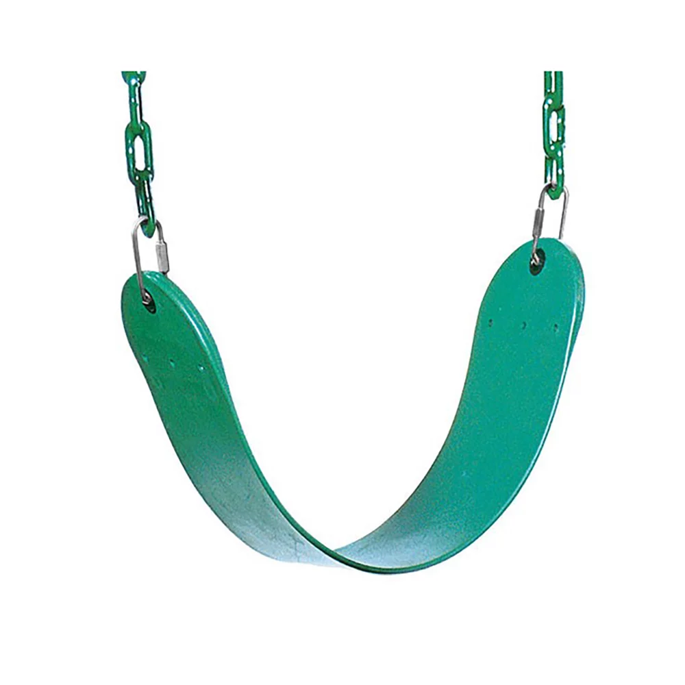 Creative Playthings AA925-242 Kids Flexible Sling Seat Chain Play Swing, Green