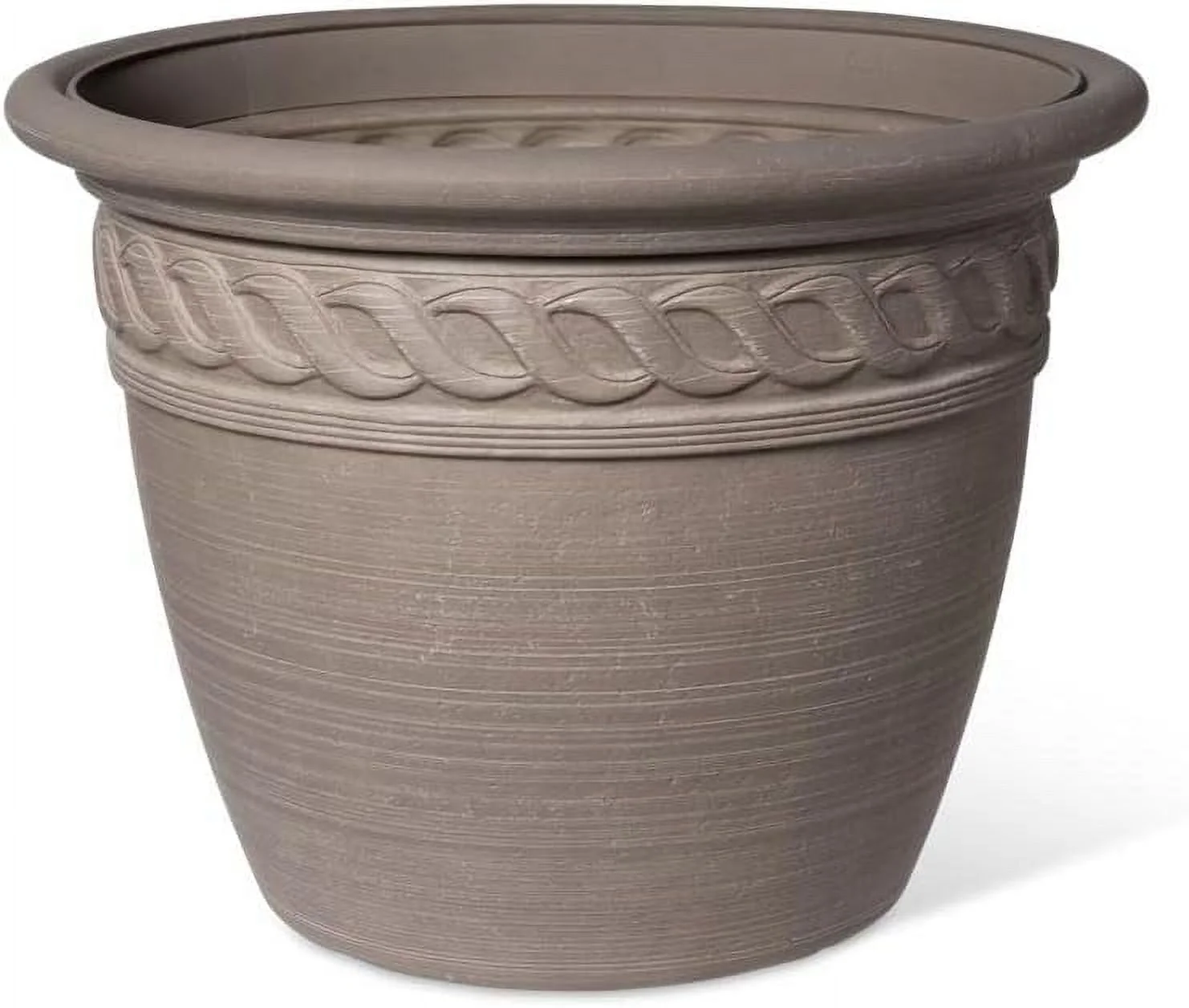 Cortina Self-Watering Planter | Elegant Self-Watering Container With 1-Gallow Water Reservoir | Lightweight & Durable UV-Resistant Outdoor Flower