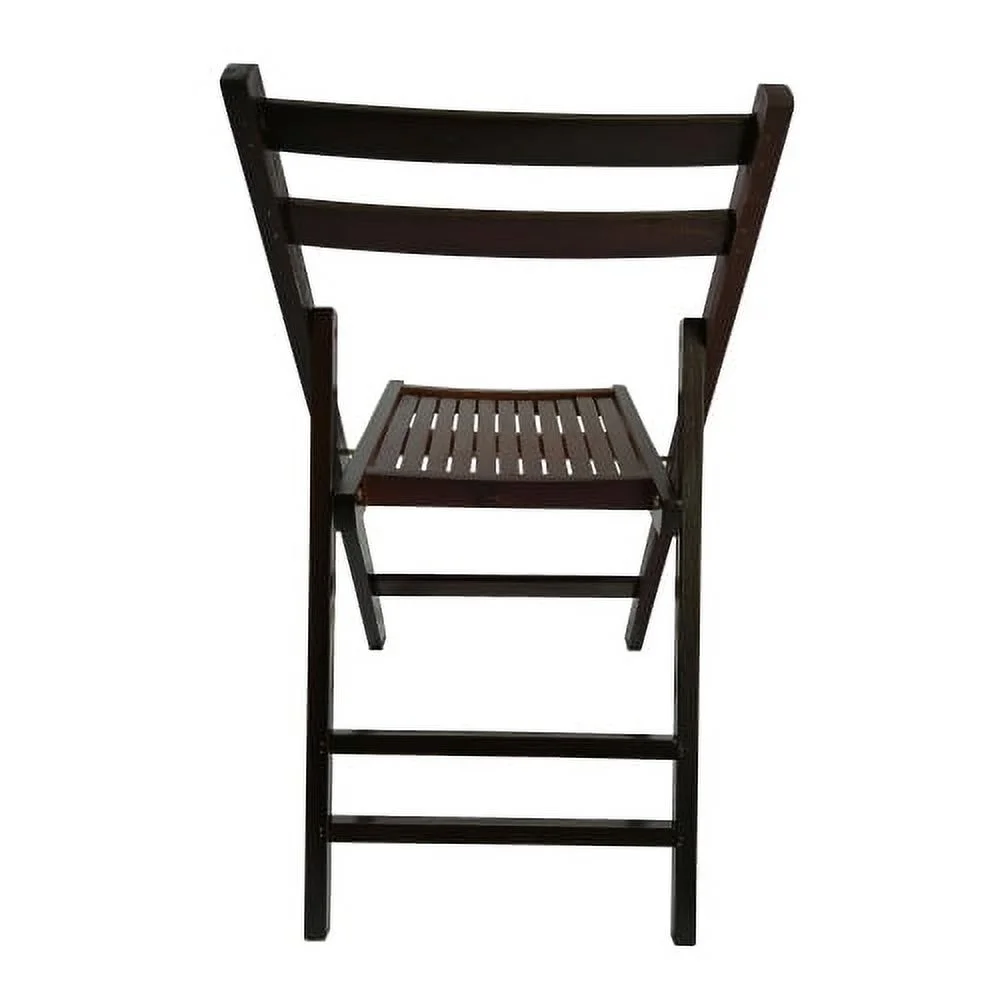 Buumin Furniture Slatted Wood Folding Special Event Chair - Cherry, Set of 4, FOLDING CHAIR, FOLDABLE STYLE