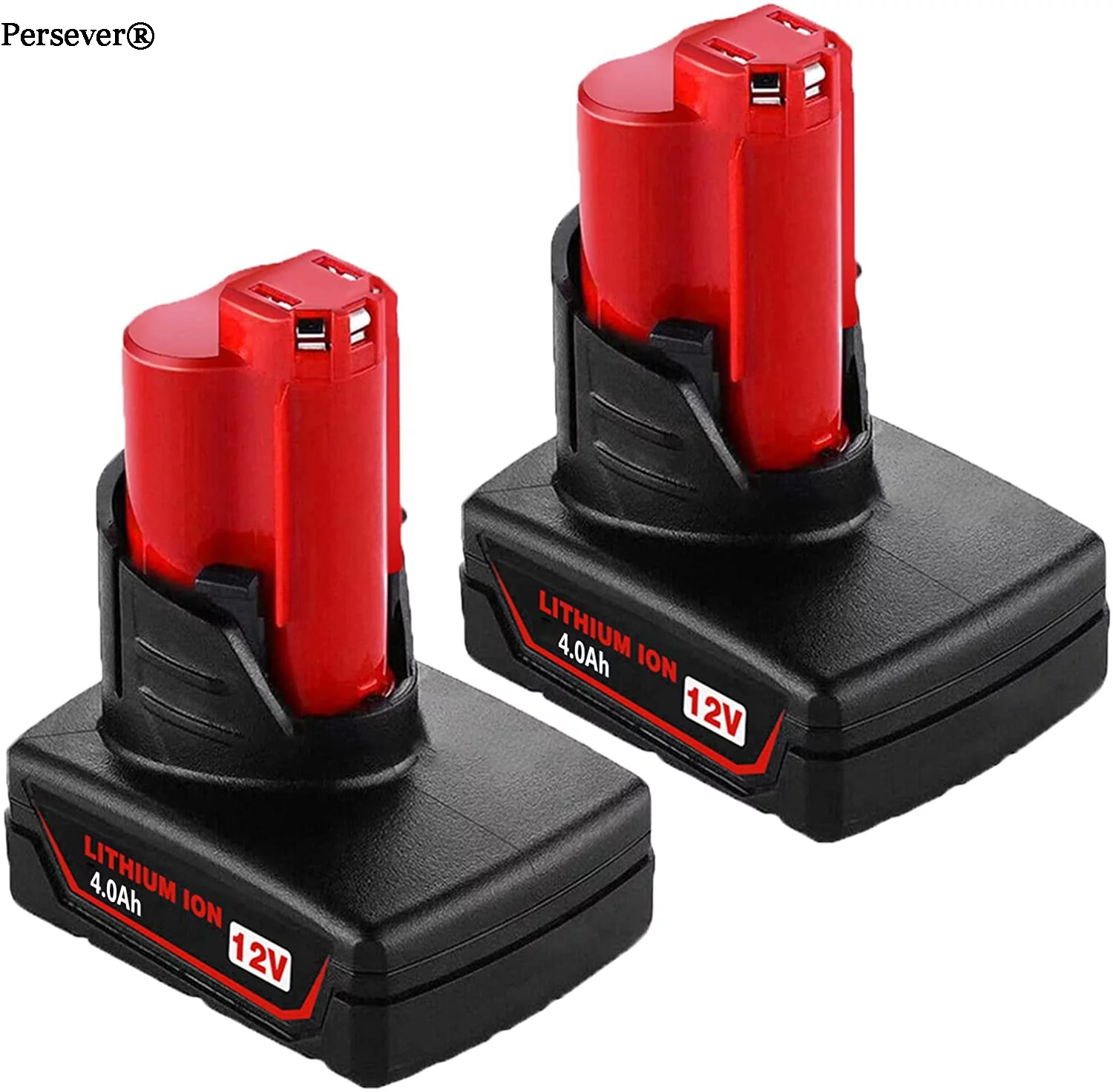 2Pack 12V 4000mAh Lithium Battery for Milwaukee M12 48-11-2401 48-11-2411 48-11-2420 48-11-2460