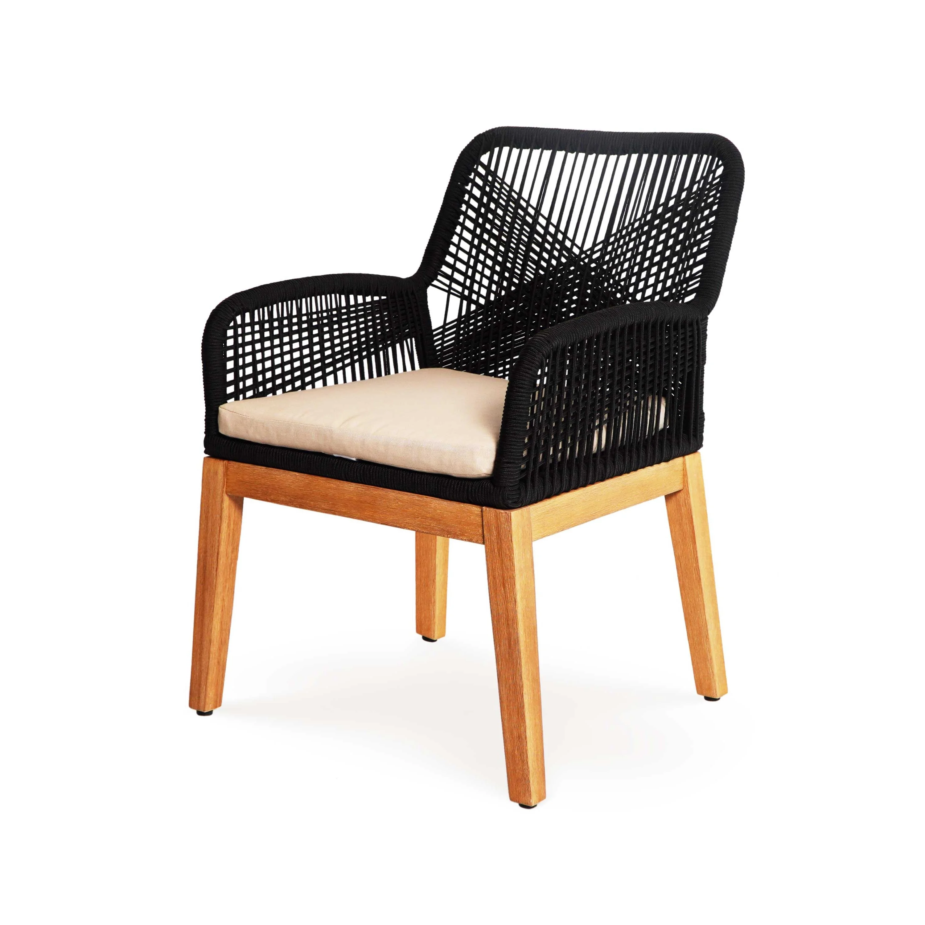 Ottawa Rope Weaving Chair - Black (set of 2) Ottawa Rope Weaving Chair (set of 2) Black