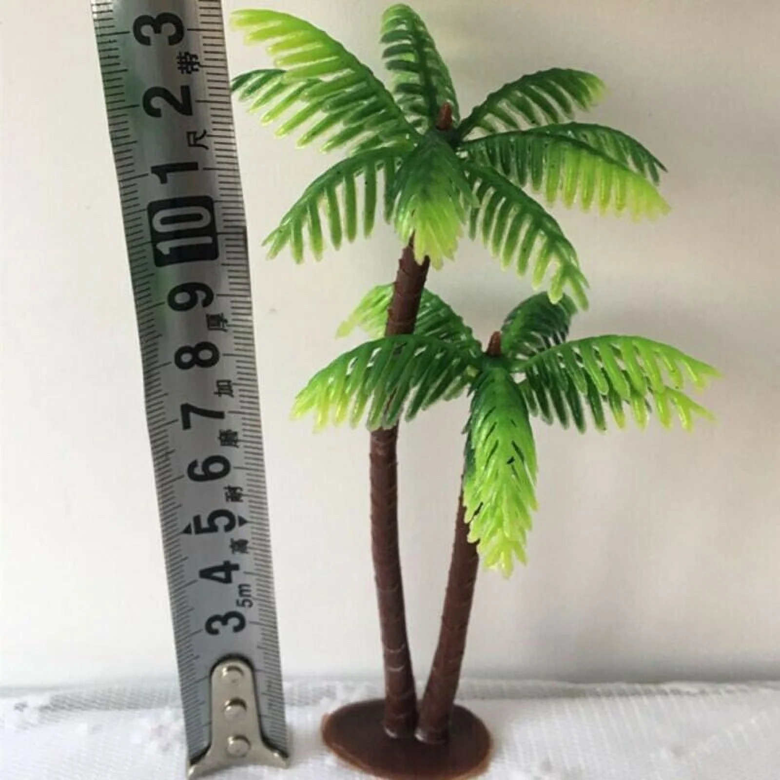 Cumbed 5 X Mini/Plastic Coconut Palm Tree Aquarium Landscape Beach Scenery Toy Decor-US