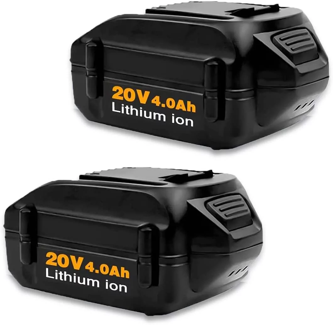 WA3525 2Pack 4000mAh 20V MAX Battery Replacement for Worx 20 Volt Lithium Battery WA3525 WA3520 WA3575 WX550L WG629 WG547 WG545 WG801 WG320 WX176L WX169L WX682L WG163