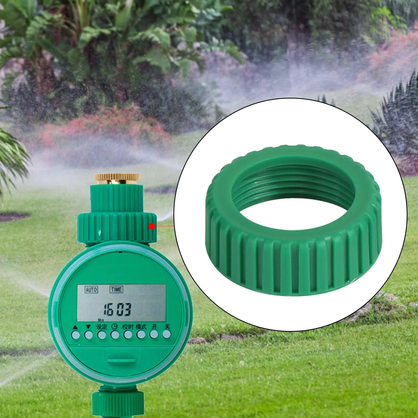 Automatic Water Timer Replacements Garden Timer Mist Systems Fitting Accessories Garden Lawn Hose Timer Spart for Patio Landscaping Garden Cover