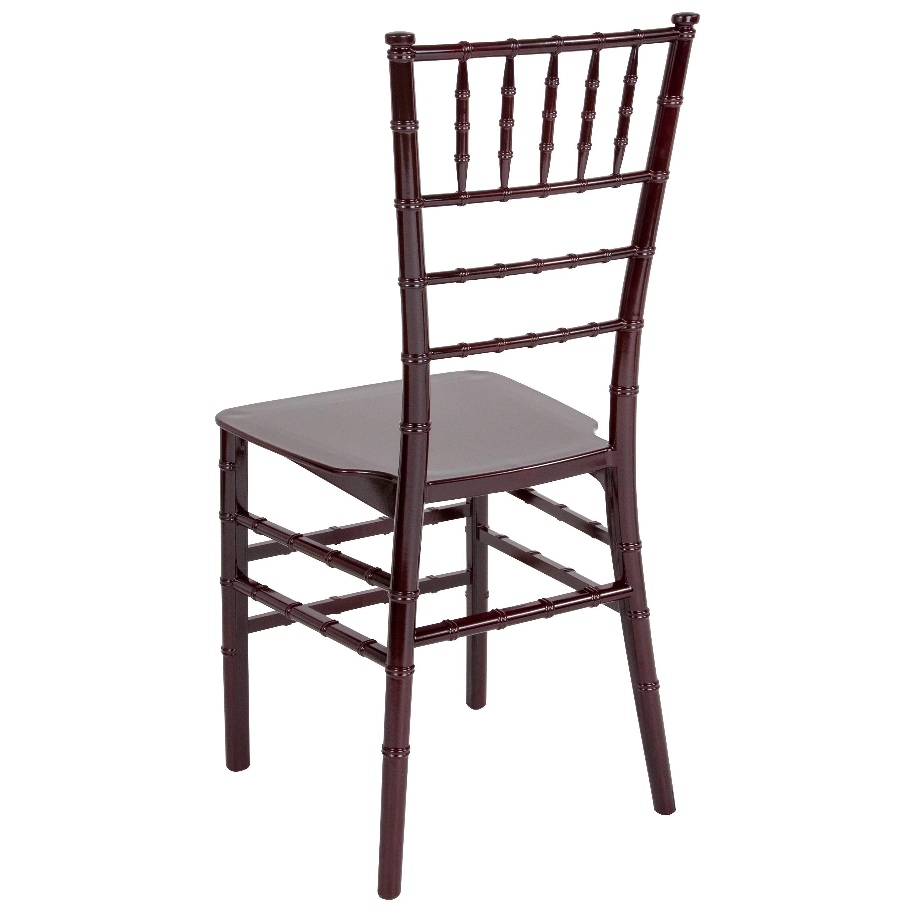 HERCULES Series Mahogany Resin Stacking Chiavari Chair