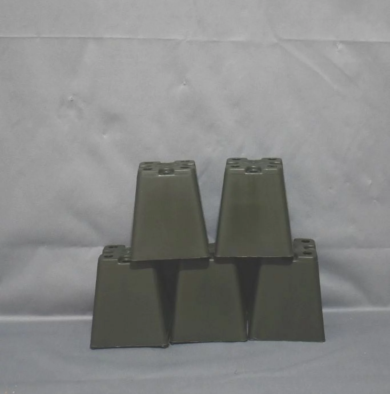 5 Pack - 2 1/4'' Green Square Plastic Orchid Pot by Sophie's Orchids