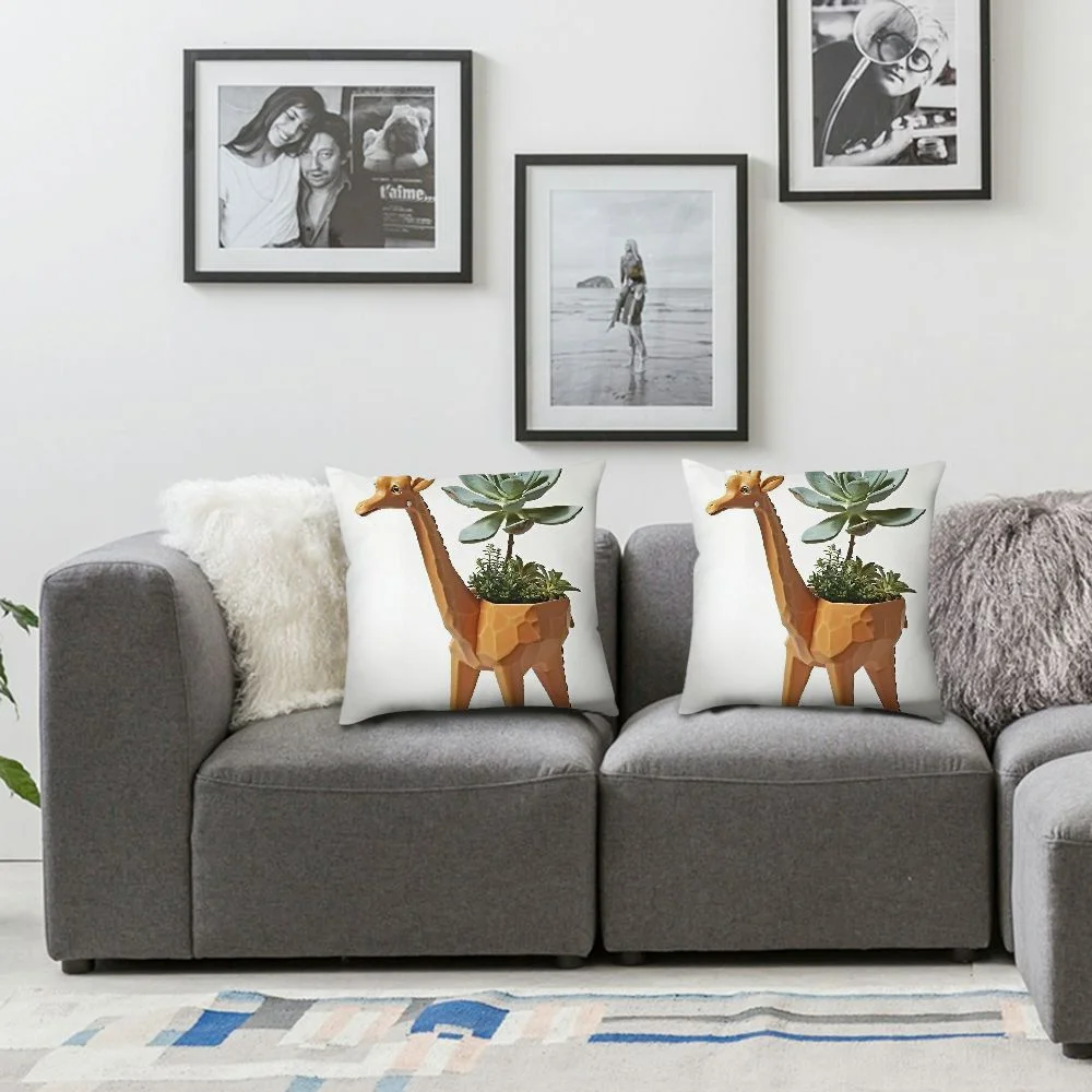 Succulent Planter Statue Decor Animal Gifts Modern Geometric Crafts Arts Polyresin Flower Pot