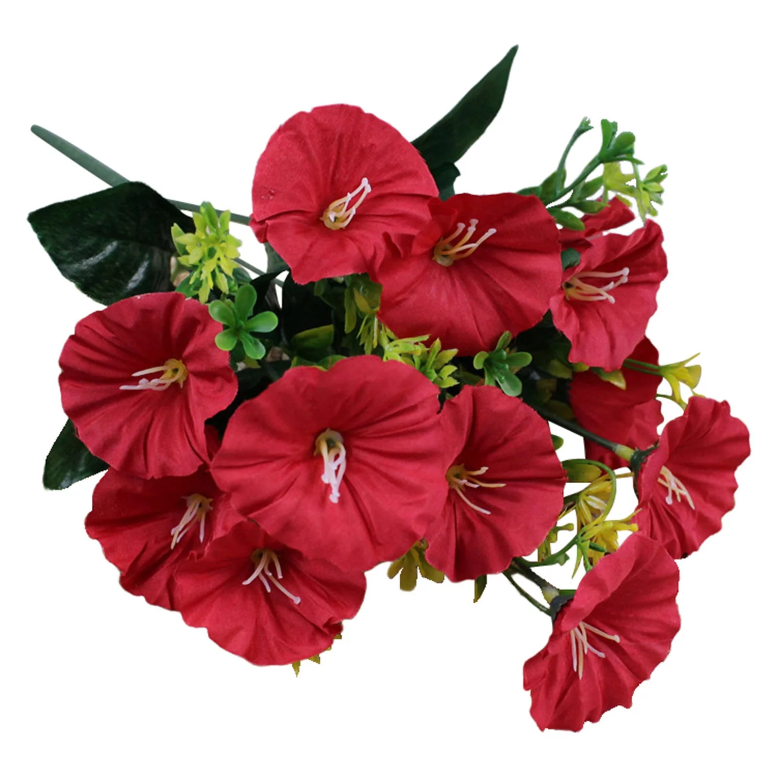 SUSHANG 6 Artificial Flower Bouquets of Morning Glory and Morning Glory Soft Decoration Opening Wedding Silk Flowers