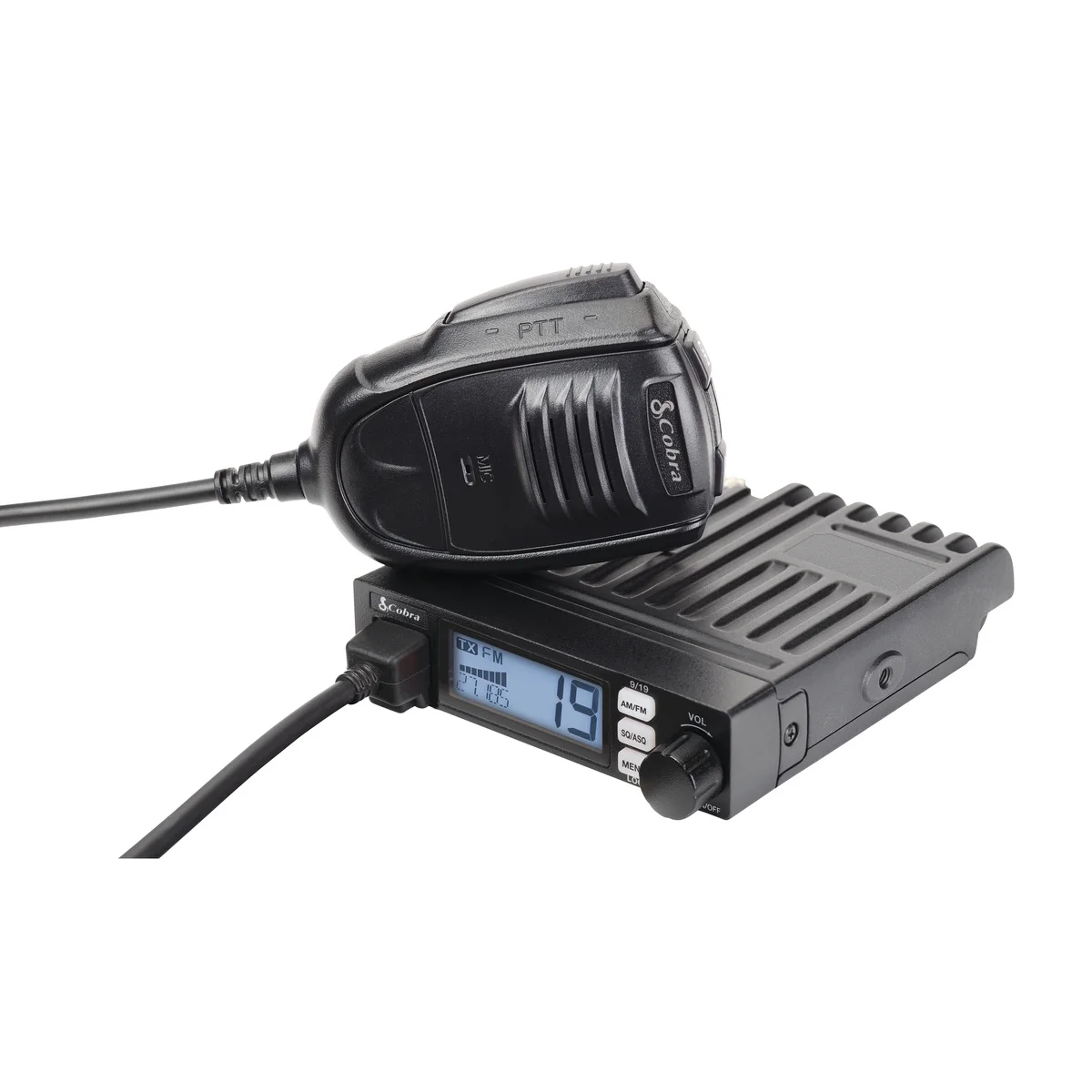 Cobra 19 ULTRA 6 AM/FM Recreational CB Radio, Ultra-Compact Full Featured, 40-Channels (New)