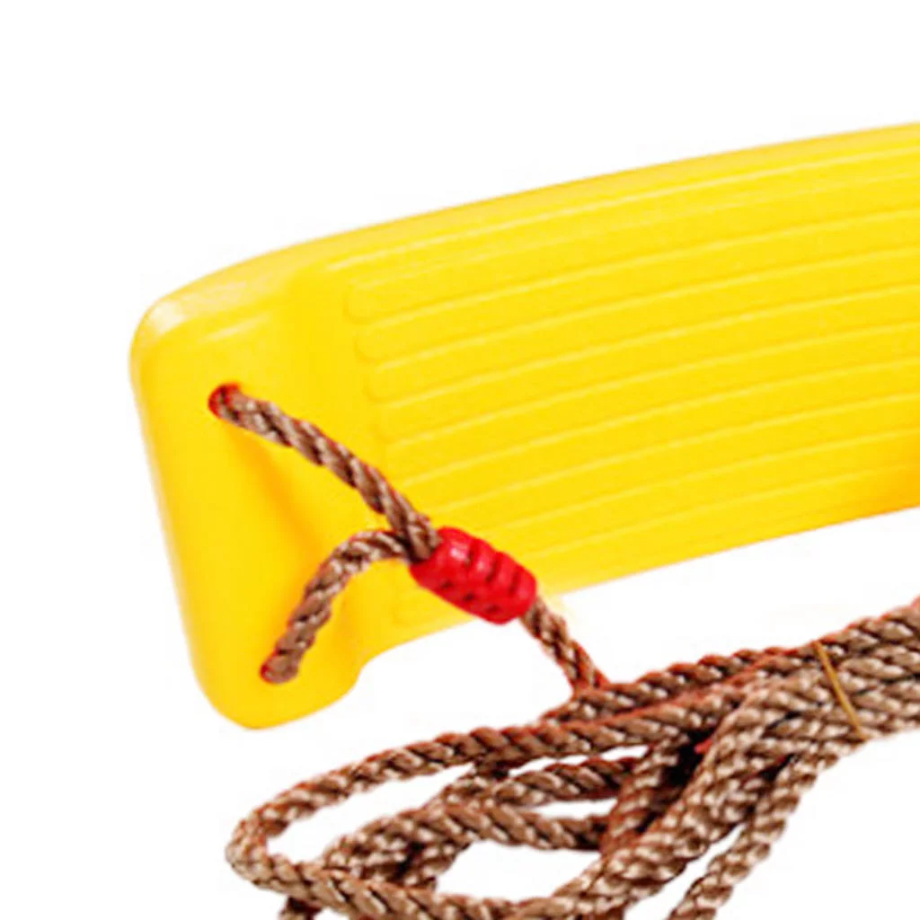 Swing Seat Replacement, with Adjustable Ropes for baby - Playground Swing Set - indoor and Activity -Yellow