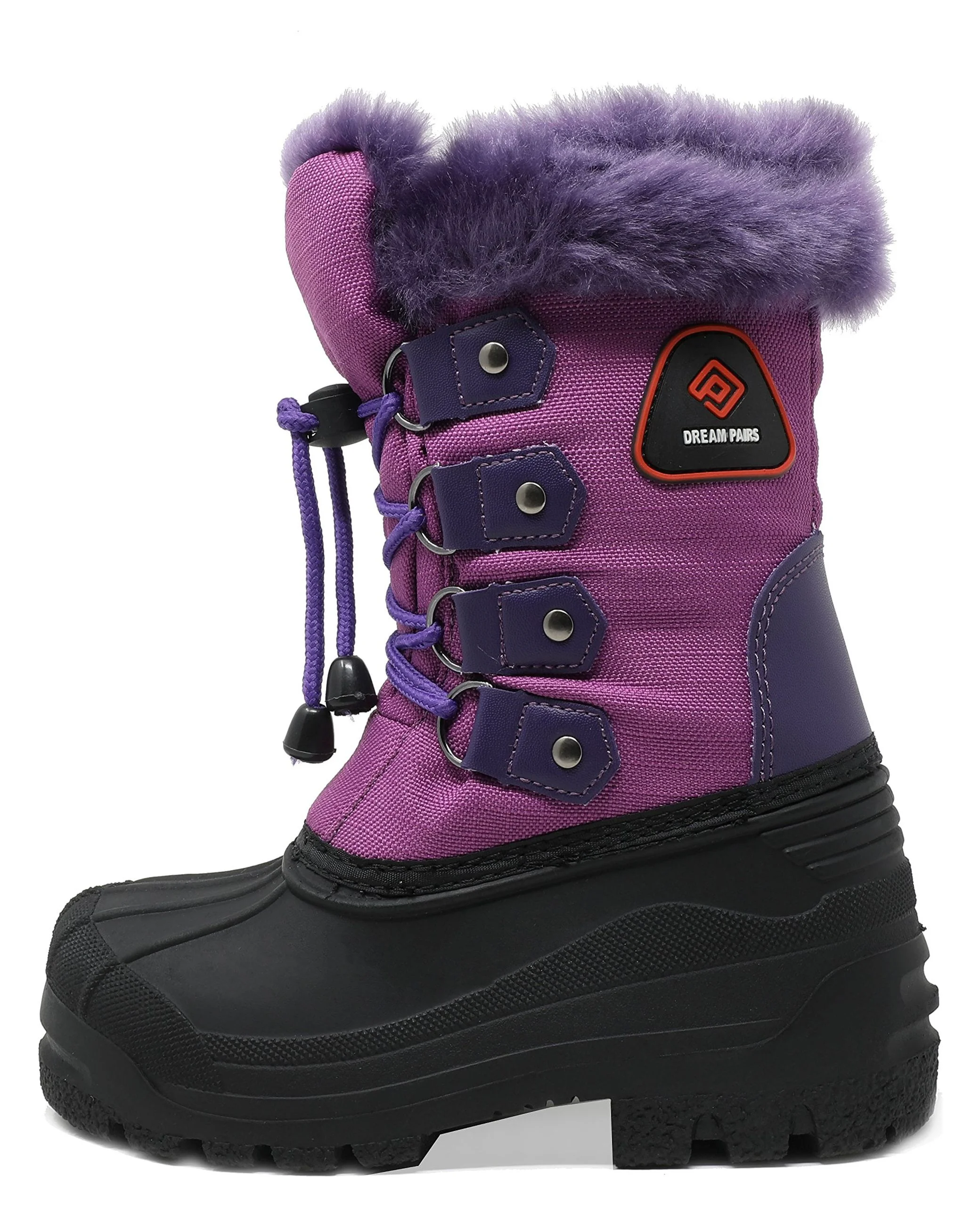 DREAM PAIRS Kids Boys Girls Winter Snow Boots Waterproof Insulated Outdoor Snow Boots