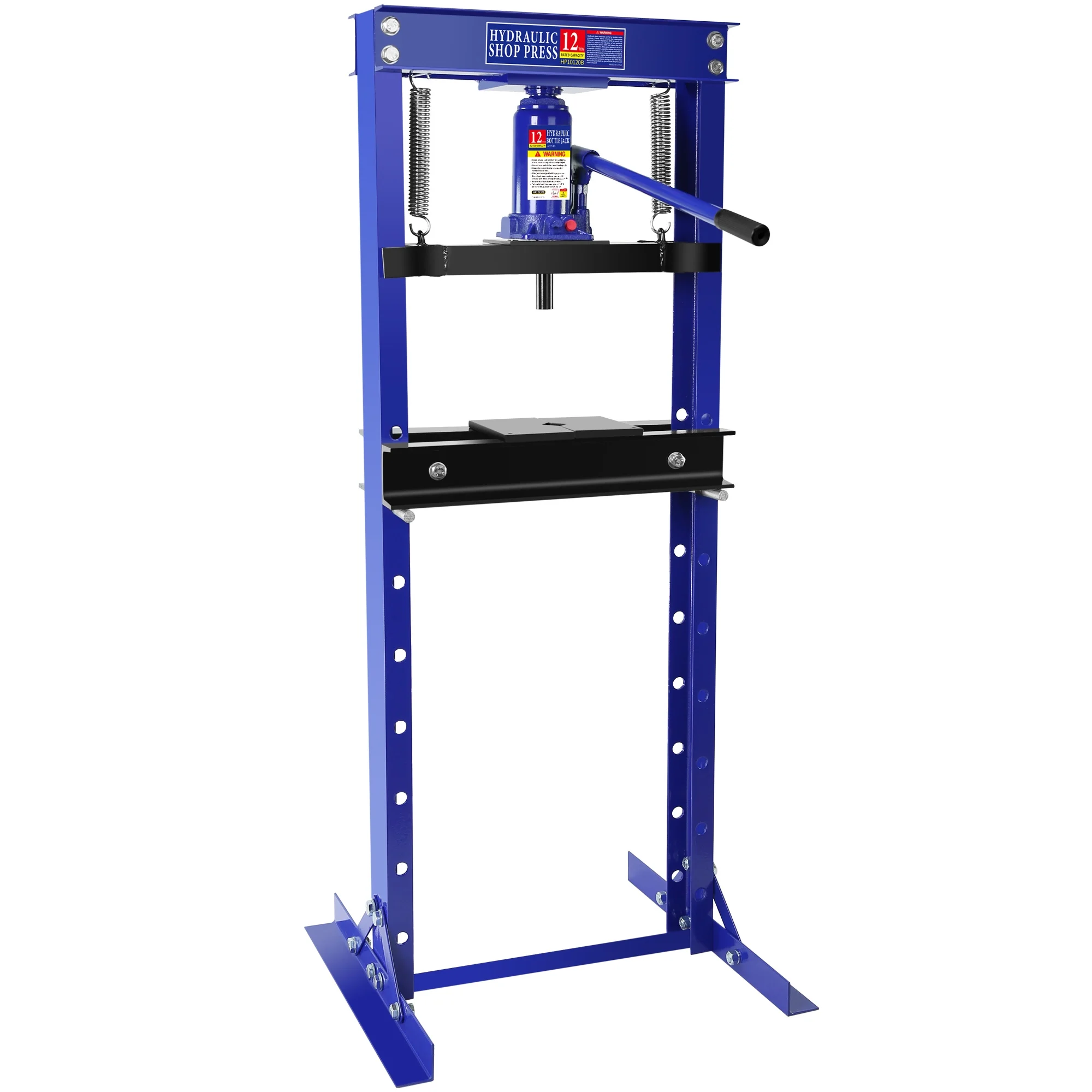 12 Ton Hydraulic Shop Press - Tackle Applications with Ease