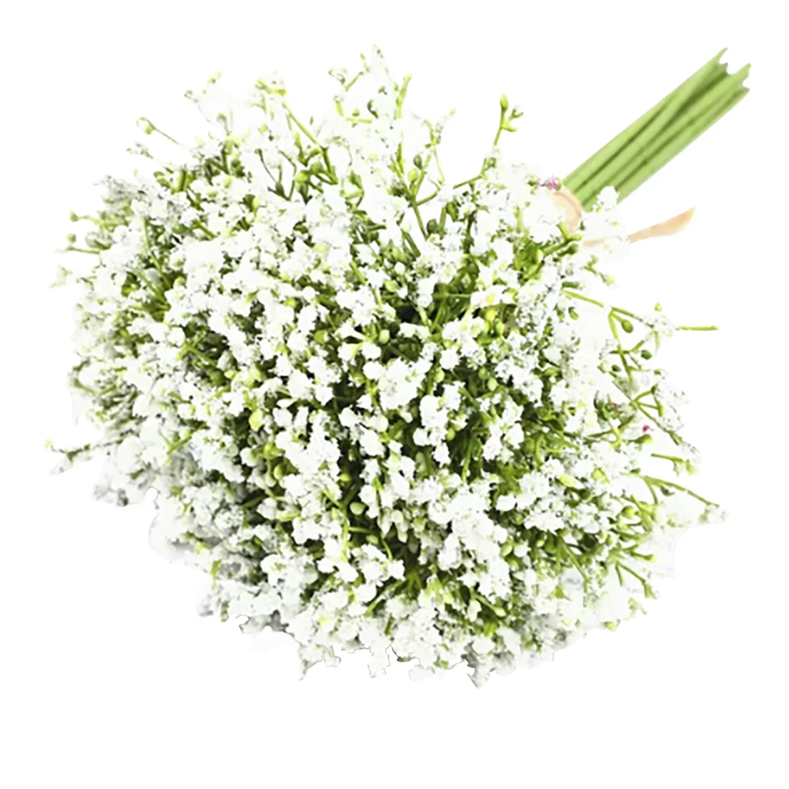 SUSHANG Artificial 16pcs Babys Breath Artificial Flowers for Decoration Gypsophila Bouquet for Flower Arrangement Light White