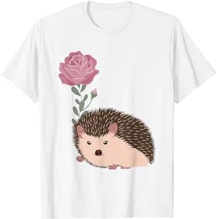 Cool Hedgehog For Women Girls Floral Anmal Hedge Hog Lovers T-Shirt