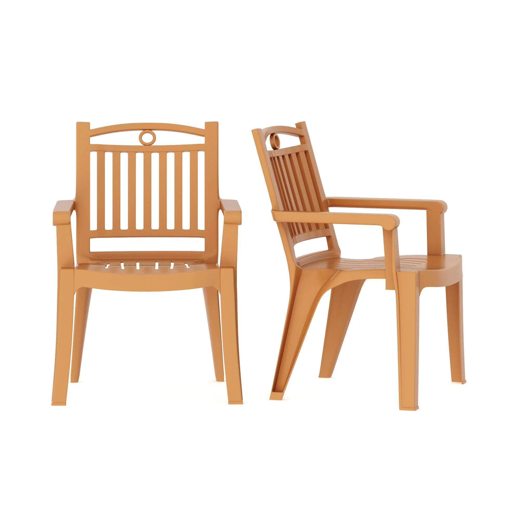 Windsor Resin Patio Chair (Set of 2), Gold
