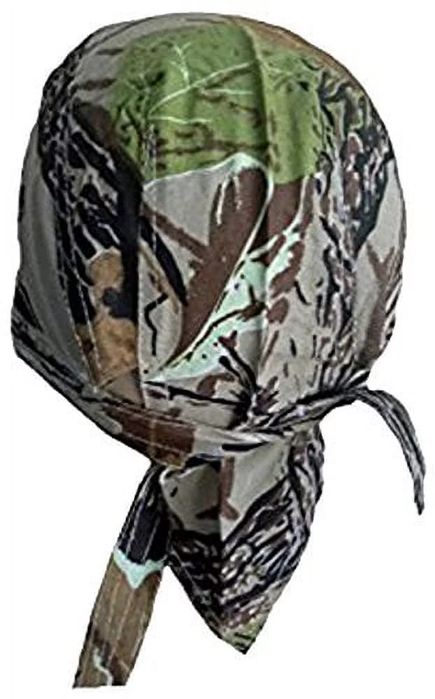 Camouflage Doo Rag Camo Leaf Moss Oak Skull Cap Bandana Headwrap Du Rag