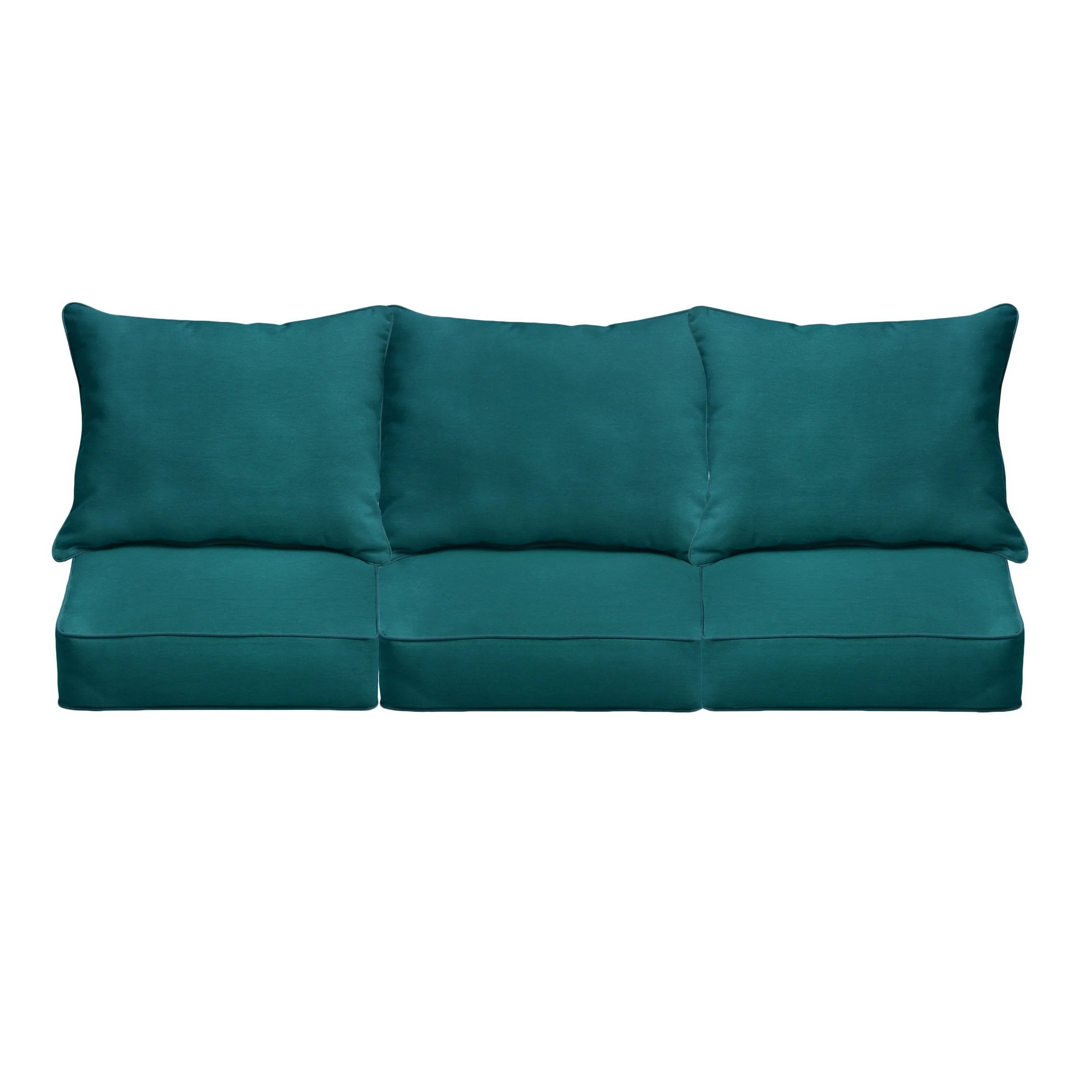 Teal Indoor/Outdoor Deep Seating Sofa Set, Corded