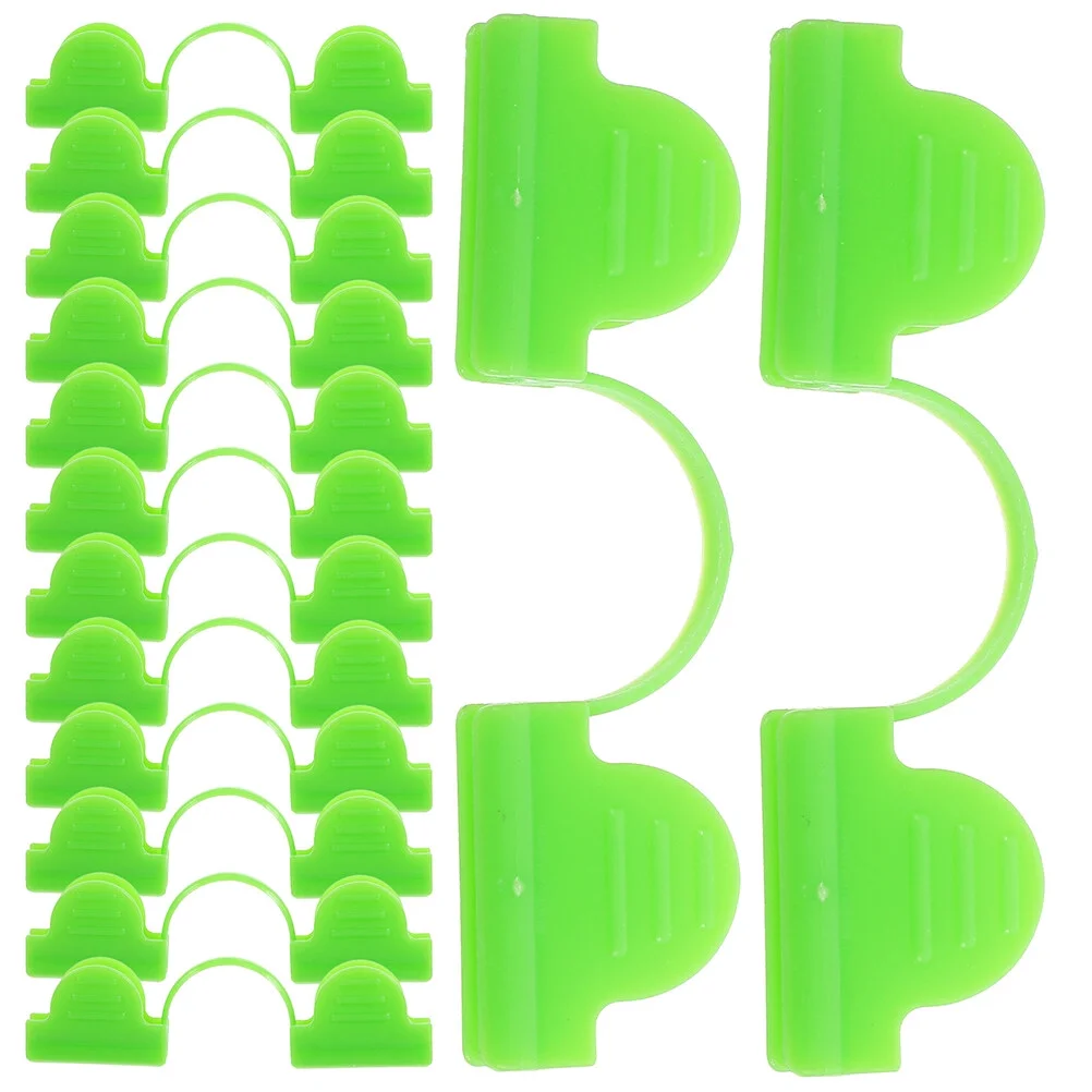 Jibingyi 50Pcs Plastic Fixing Clamps Greenhouse Fixing Clip Greenhouse Fix Clamps Plastic Greenhouse Clip