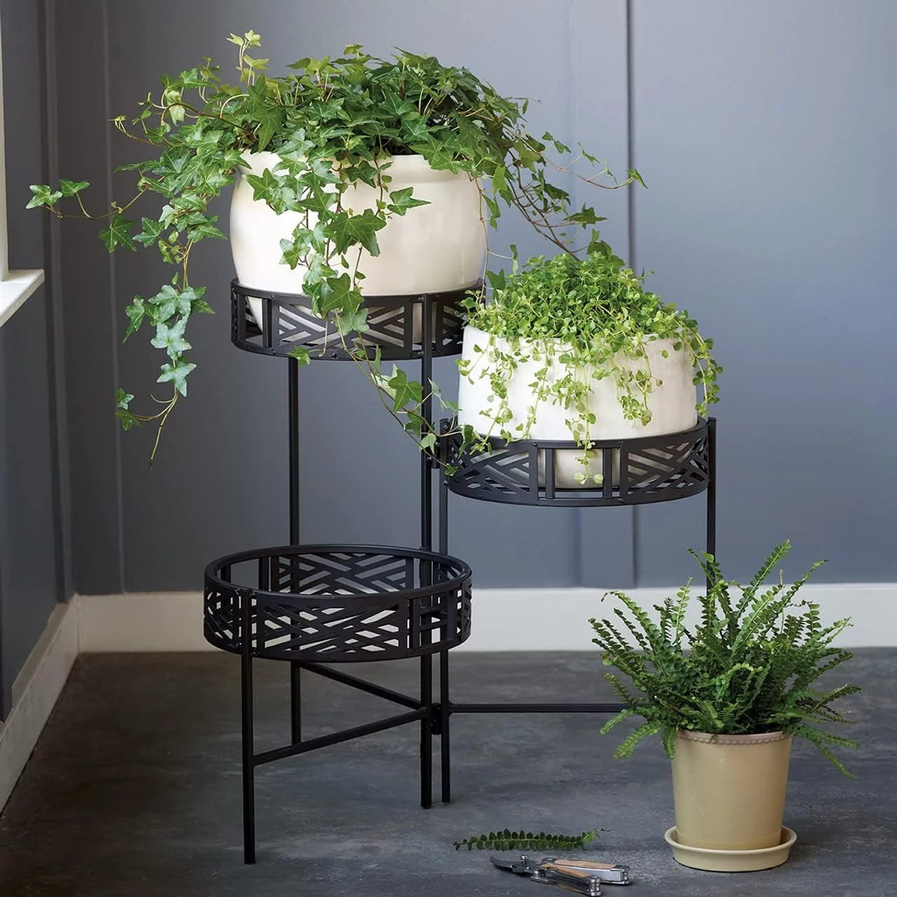 Folding Metal Plant Stand