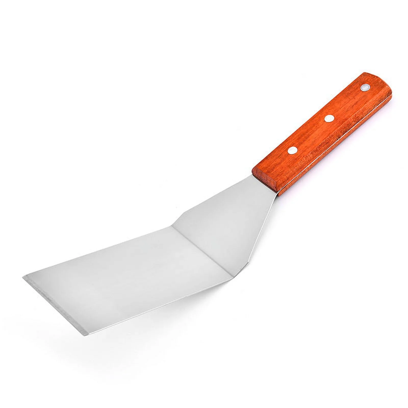 Stainless Steel Cheese Shovel, Wooden Handle Teppanyaki Steak Shovel, Pizza Shovel, Pancake Shovel, Kitchen Worker