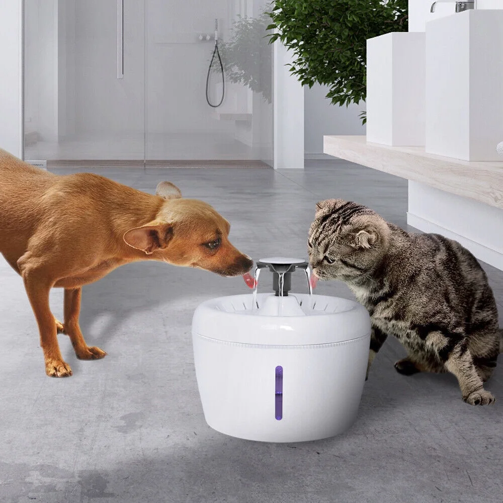 2.5L Automatic Pet Cat Water Drinking Fountain Electric Cat Water Bowl Dispenser