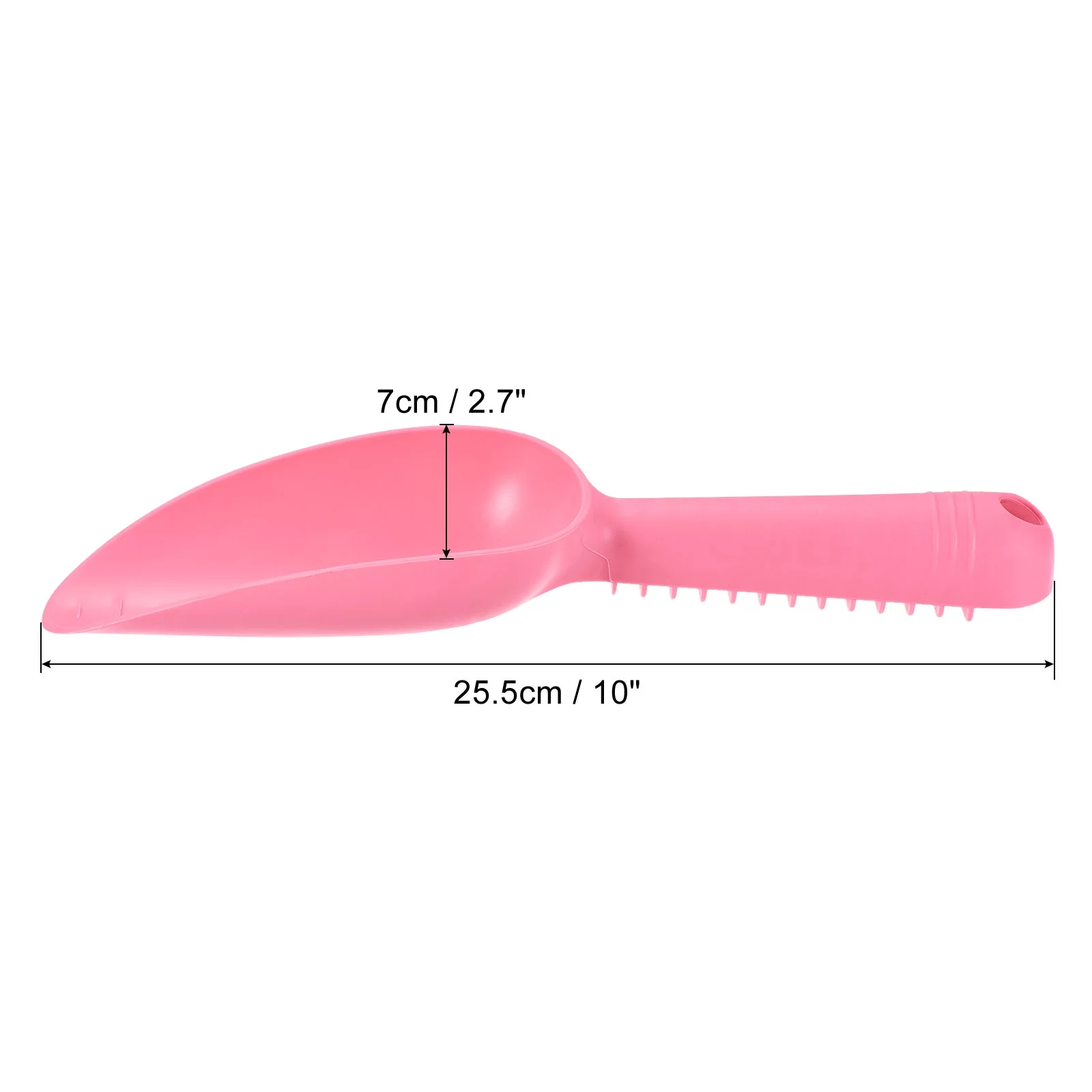 Uxcell 10'' Gardening Shovel Spoons Soil Scoops Transplanting Tools, Pink 2 Pack