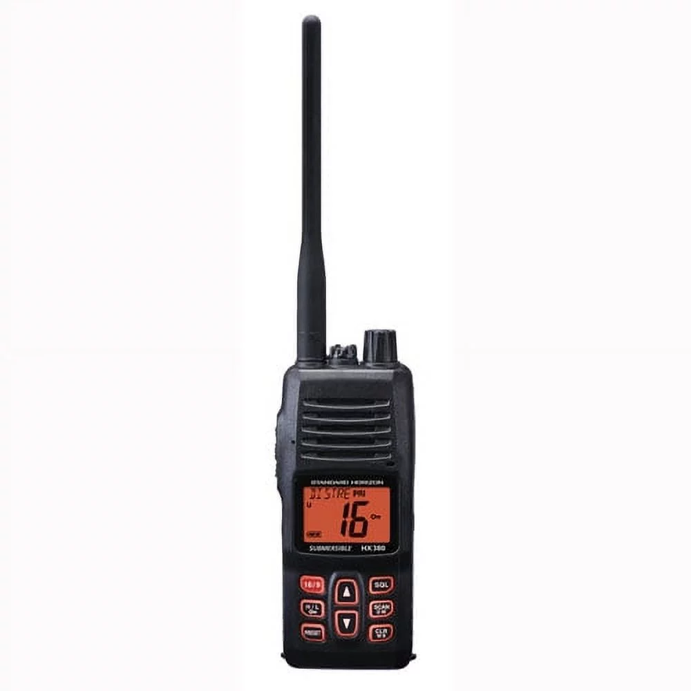 Standard Horizon HX380 Handheld Floating VHF Radio with Up To 40 Land Mobile Radio Channels