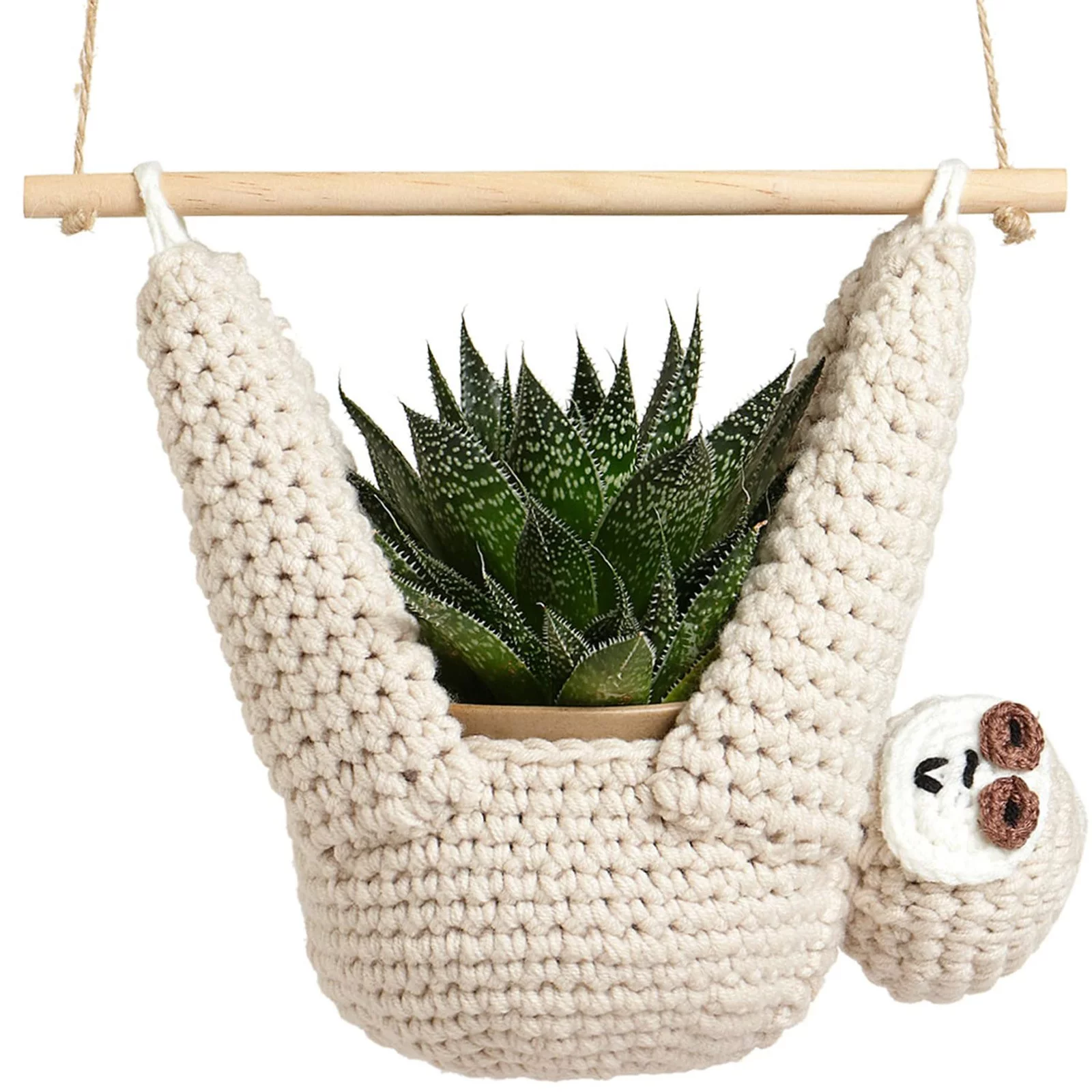 Flower Stand 32 Sloth Gifts Sloth Hanger For Succulent Pot Hanging Planter For Lovers Home Decor Planter Macrame Hanger