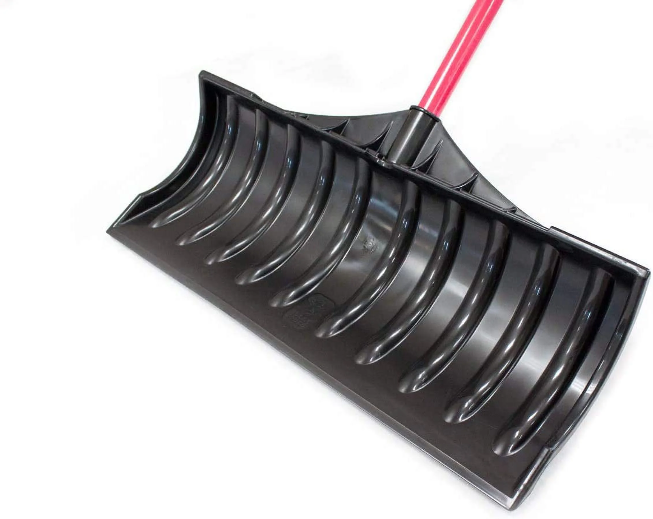 27″ Poly Snow Pusher with Fiberglass Handle and Poly D-Grip