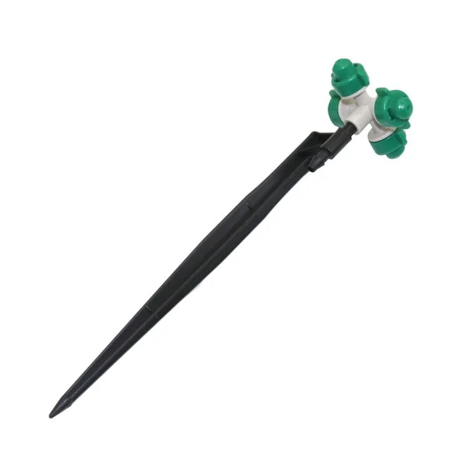 Mist nozzle with Ground connection rod for 4/7mm Hose Agriculture Greenhouse irrigation sprinkler 20 Pcs