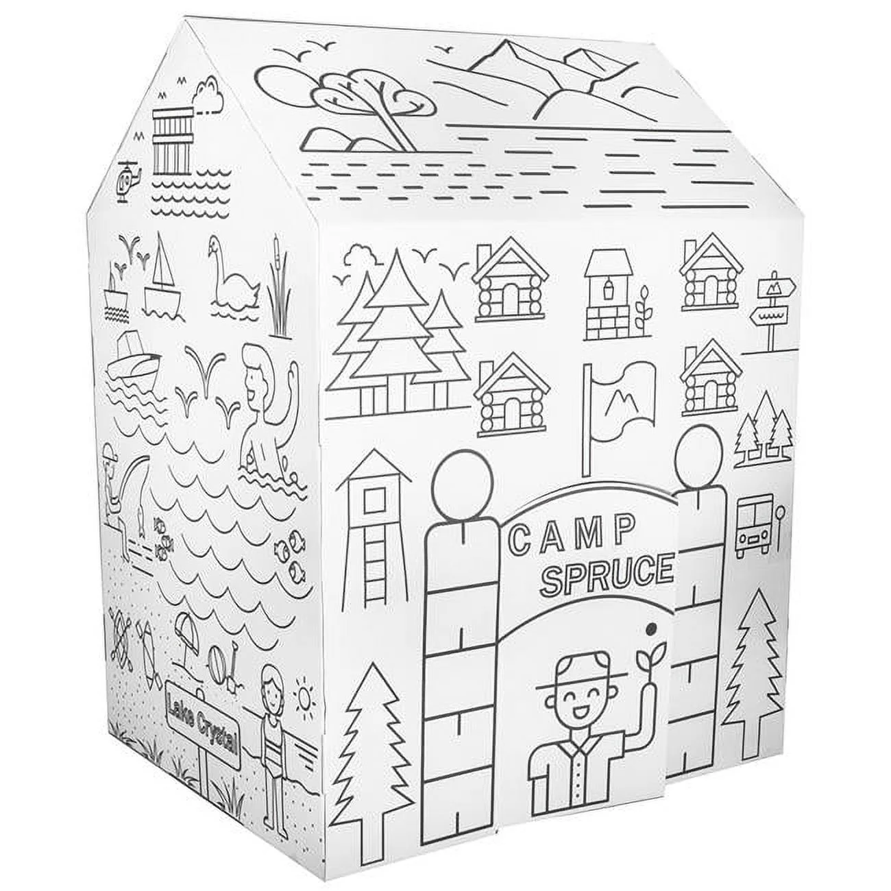 My Camping Adventure Color your Own Playhouse