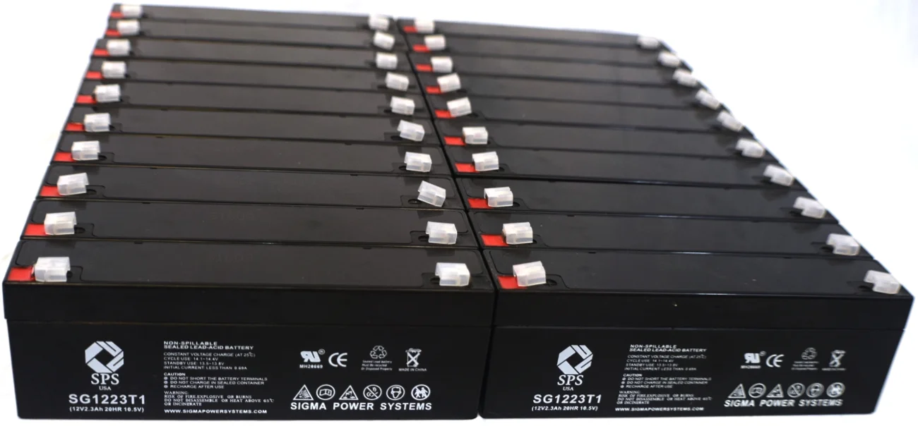 SPS Brand 12V 2.3 Ah Replacement Battery (SG1223T1) for Hitachi HP212 (24 Pack)
