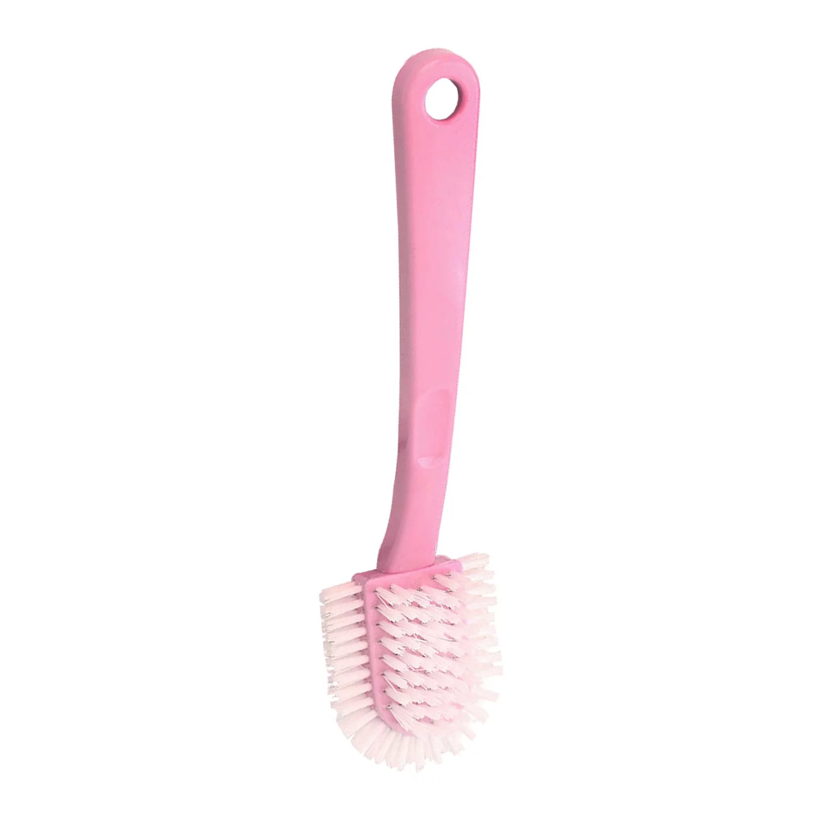 Multifunctional double-sided shoe washing brush PP material Durable with hanging Pink