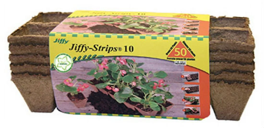 Jiffy JS50 Biodegradable Peat Strip, 50-Count, Each
