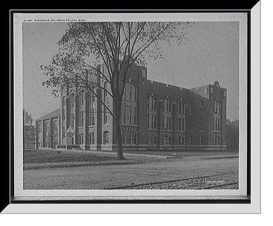Historic Framed Print, Gymnasium, Wellesley College, Mass., 17-7/8