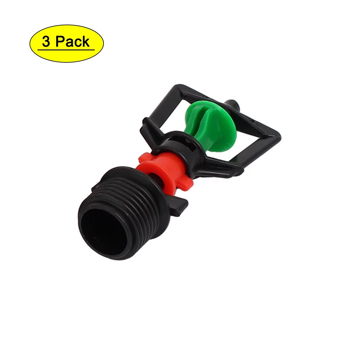 Unique Bargains 1/2BSP Plastic Irrigation System 360 Degree Rotating Micro Sprinkler Nozzle 3pcs