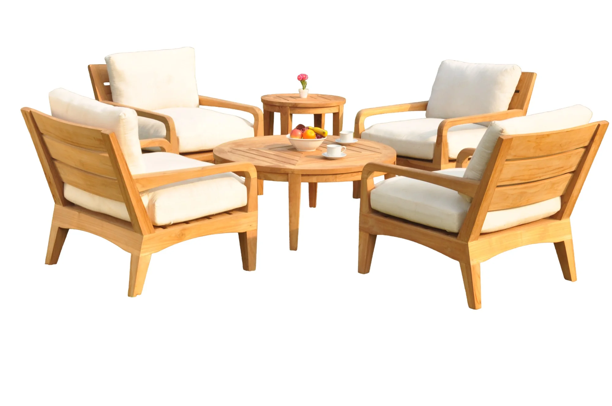 Noida 6 Pc Lounge Chair Set: 4 Lounge Chairs, 42