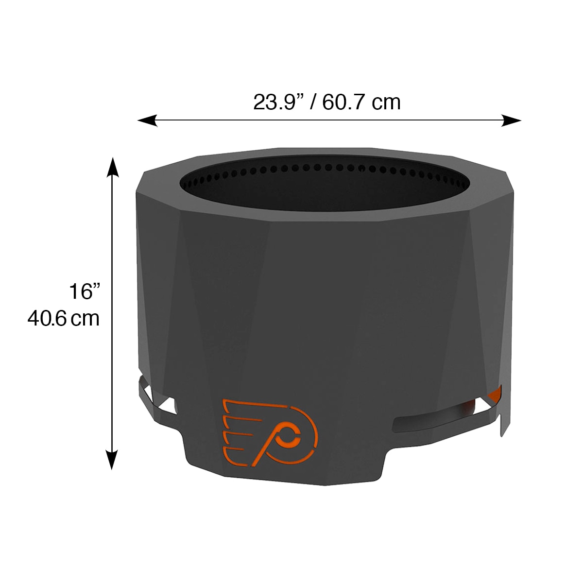 Philadelphia Flyers 23.9'' The Peak Smokeless Patio Fire Pit