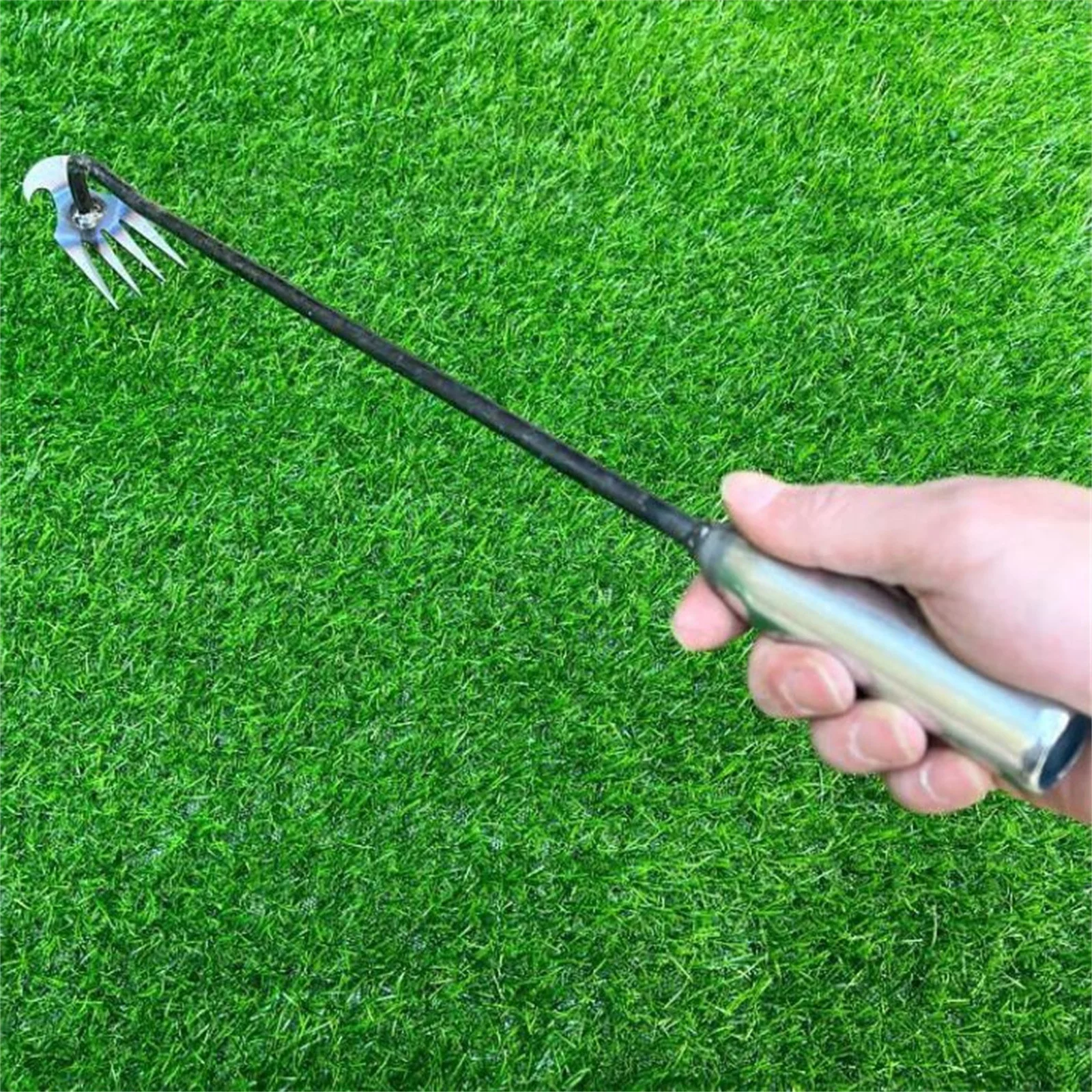 Trim Removal Hoe Weeding Artifact Uprooted Grass Tools Garden Hoe Rake Steel Farm Tools Small Hoe Loosen The Soil Wild Vegetables