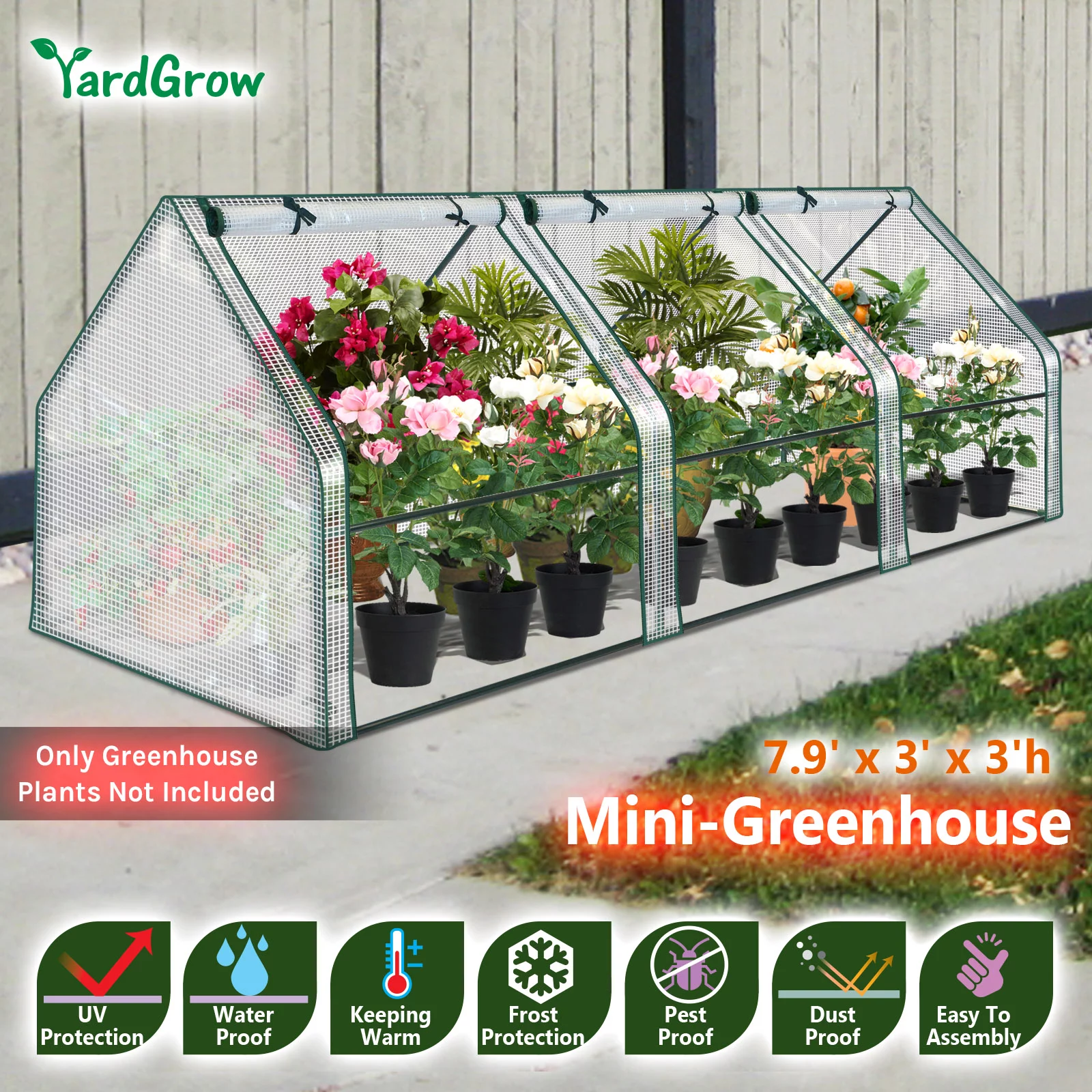 YardGrow Portable Mini Greenhouse Gardening Flower House Plants Yard Hot Herb