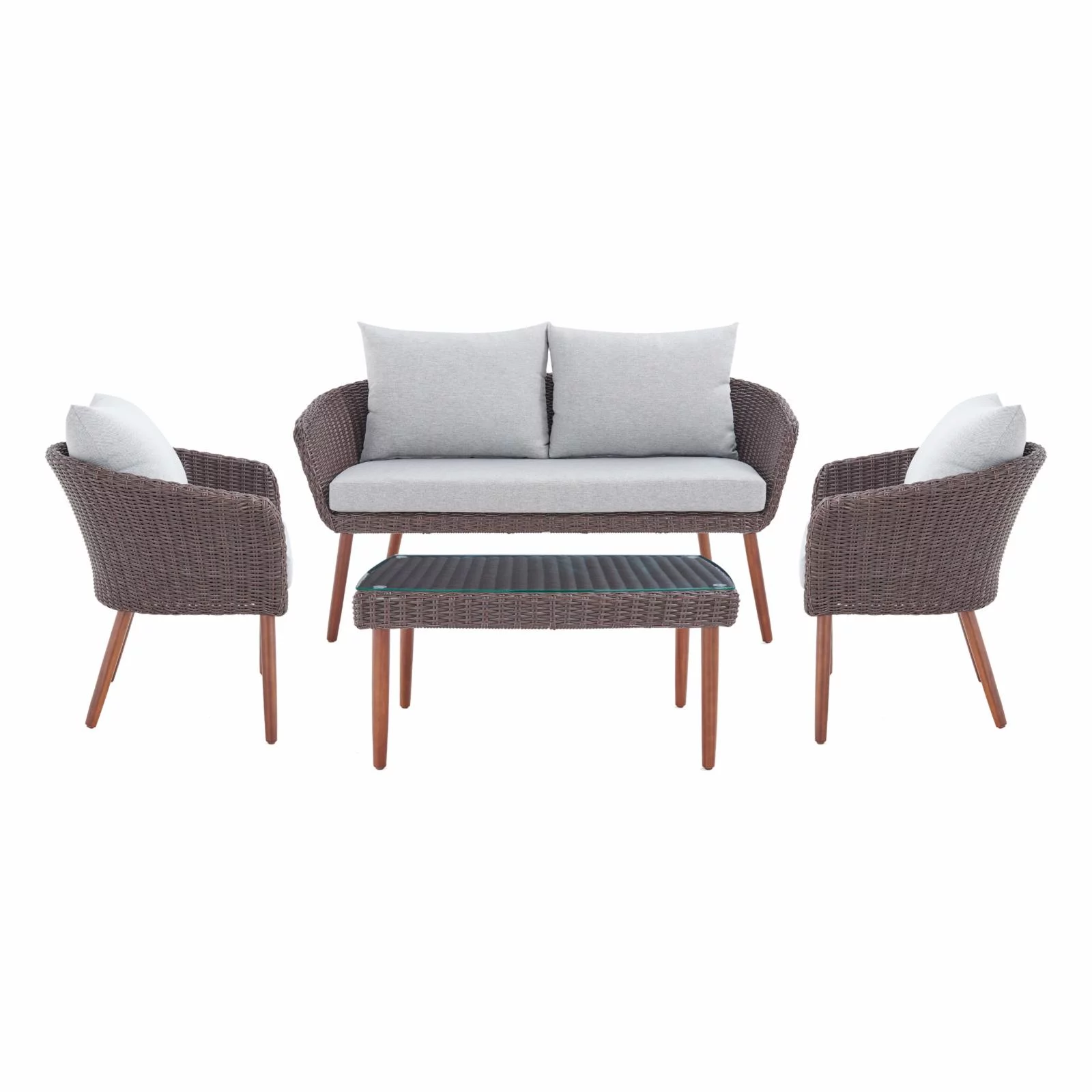Athens Wicker Outdoor Set with 35