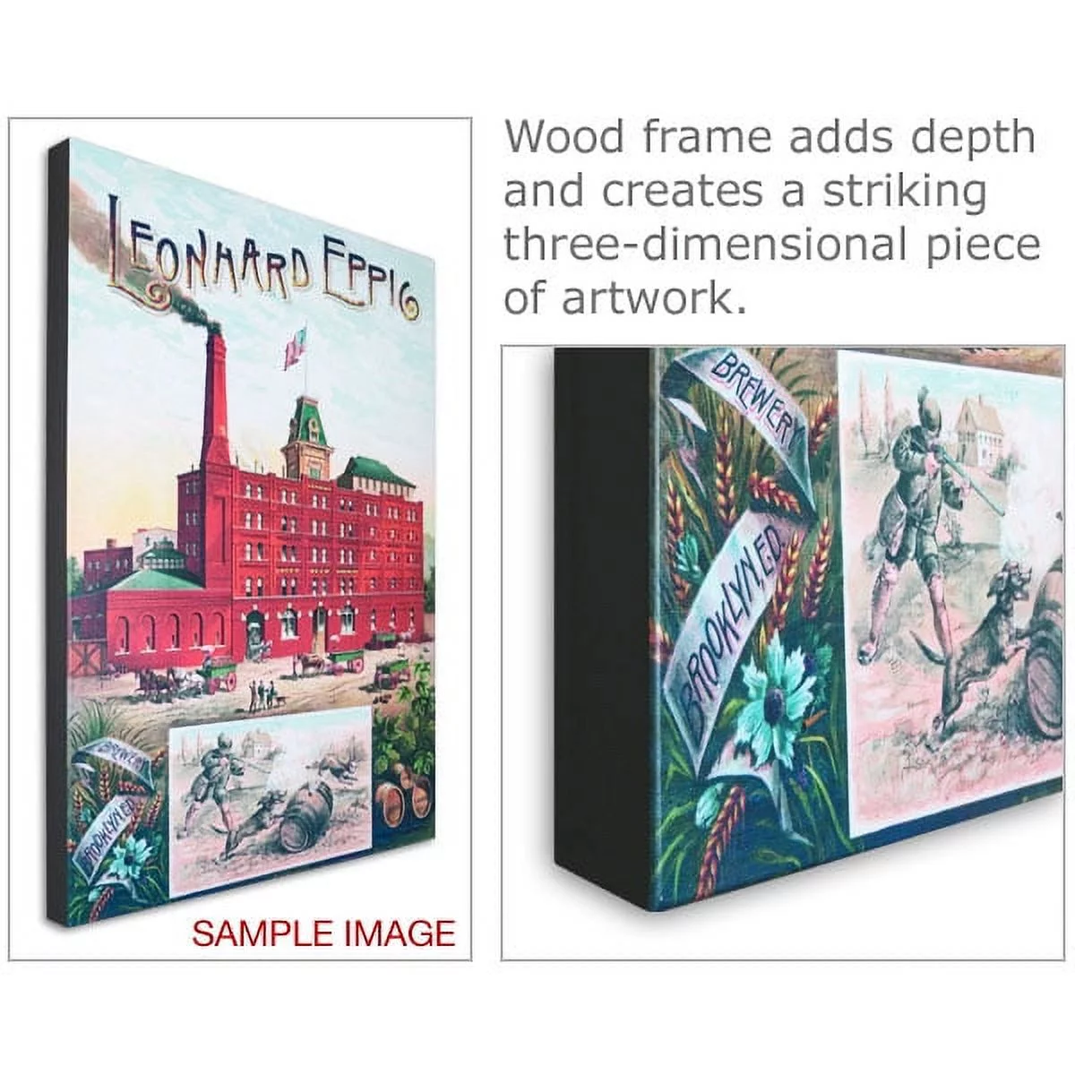 Canvas Print: Lathrop Colgate House, Bedford Village, New York. View To Garden