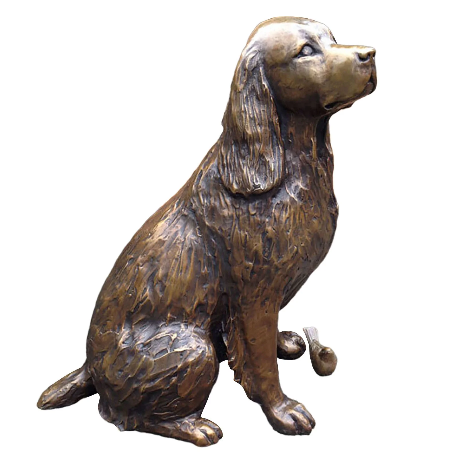 LAOSR Christmas Decorations !Springer Spaniel Statue Garden Decor,Resin Animal Dog Sculpture Yard Patio Figurine Indoor Outdoor Decorative Ornament Art