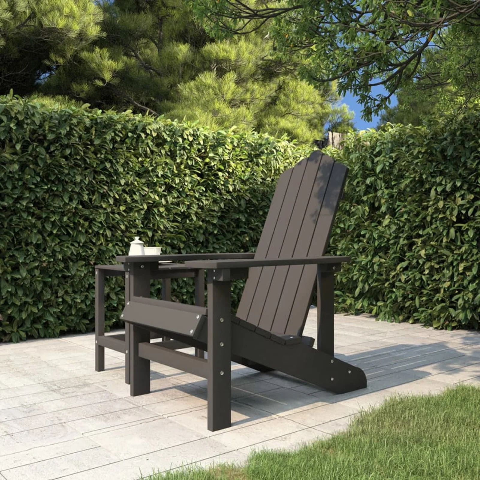 Irfora Patio Adirondack Chair HDPE Anthracite
