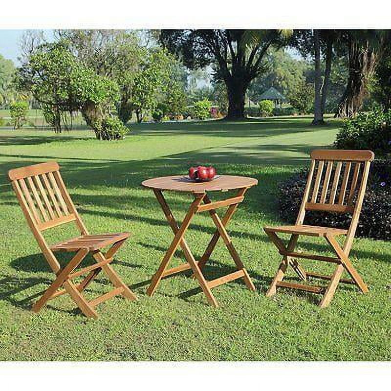 Linon Catalan Cafe Set, Brown
