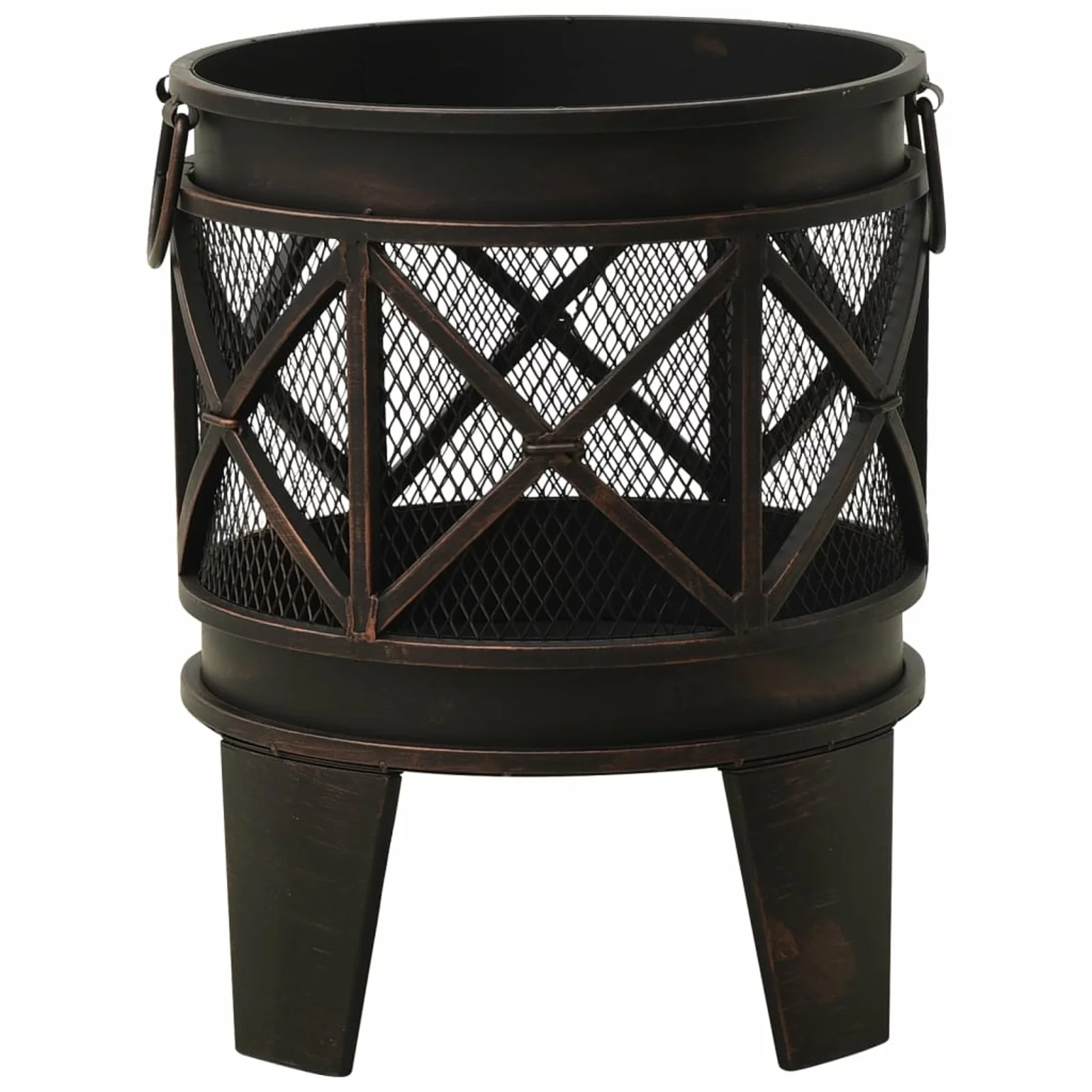 Andoer Rustic Fire Pit with heat-resistant painting 16.5